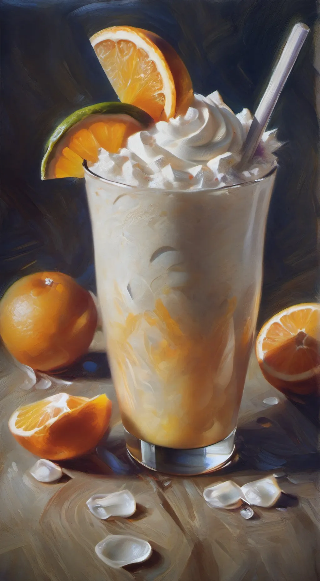 ai character: ]>ORANGE SLUSHI<[ background
