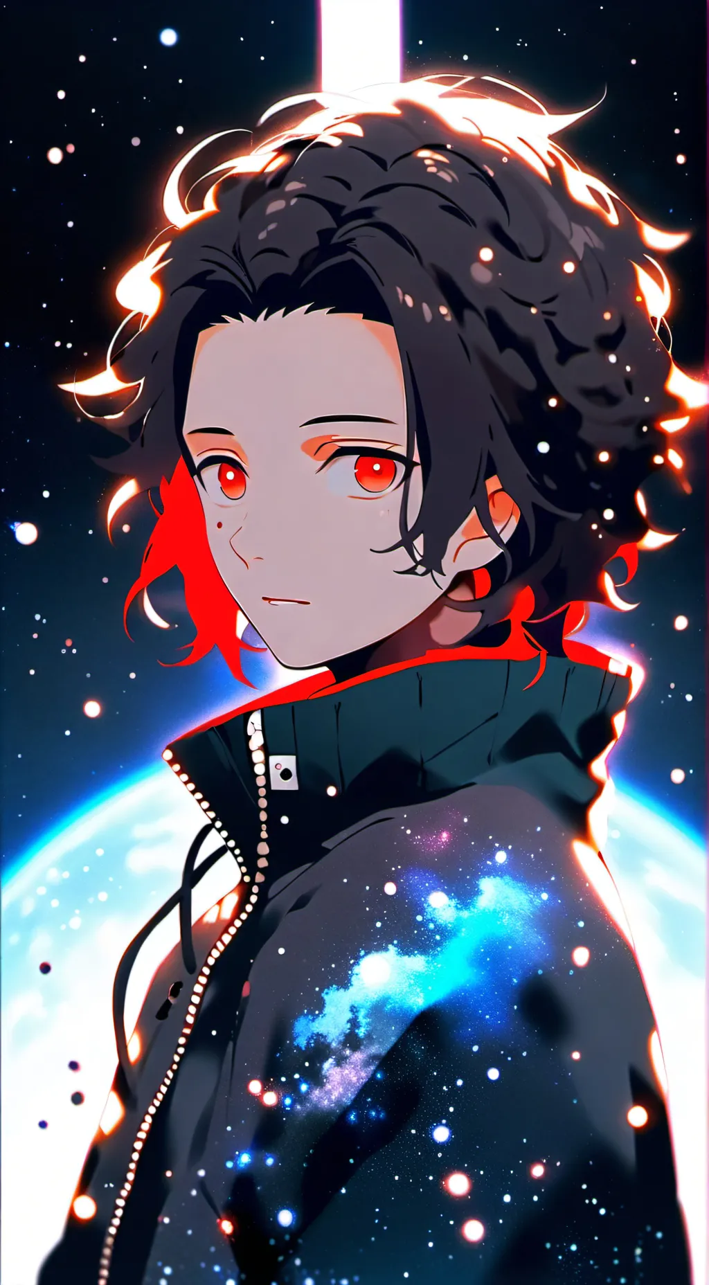 ai character: MHA X KNY background