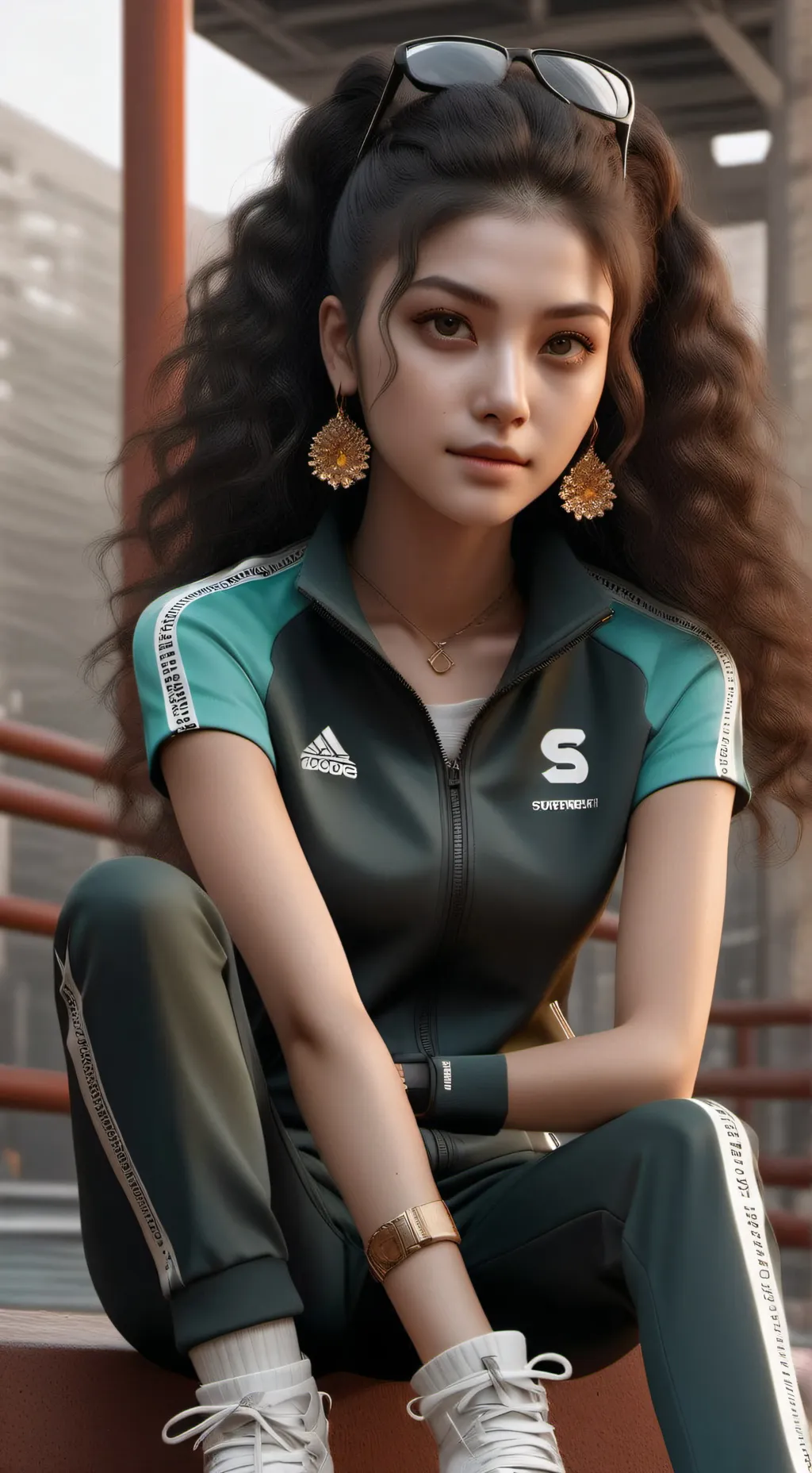 ai character: Squidgame pregnant background