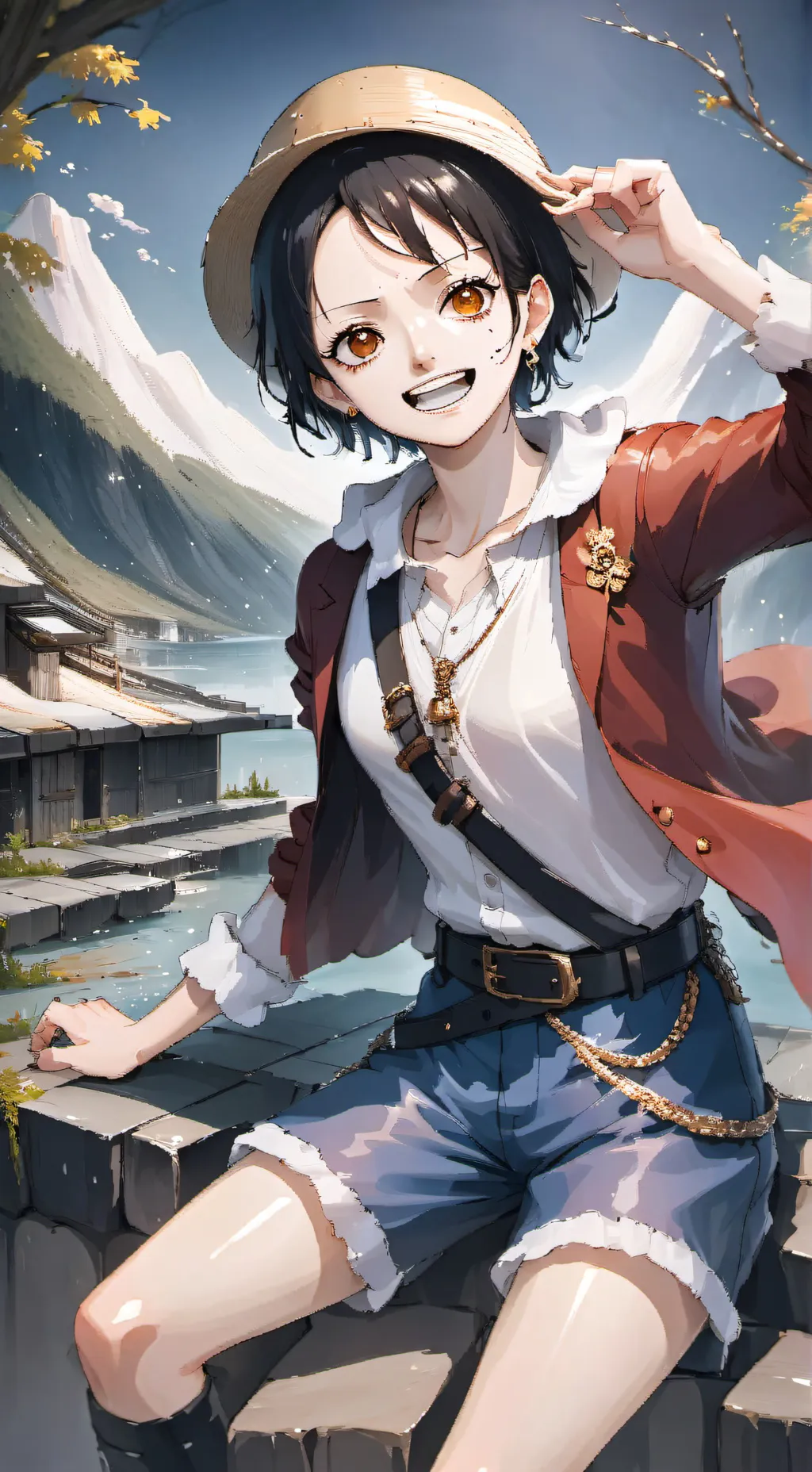 ai character: One piece y/n edit background