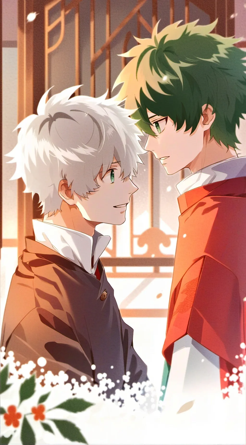 ai character: MHA love story background
