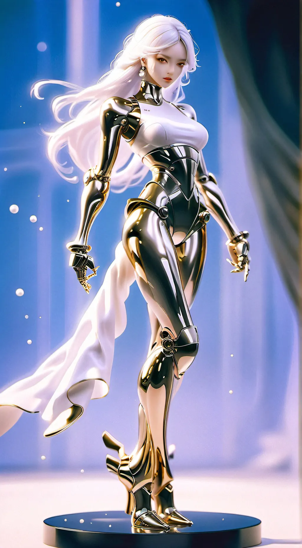 ai character: statue background