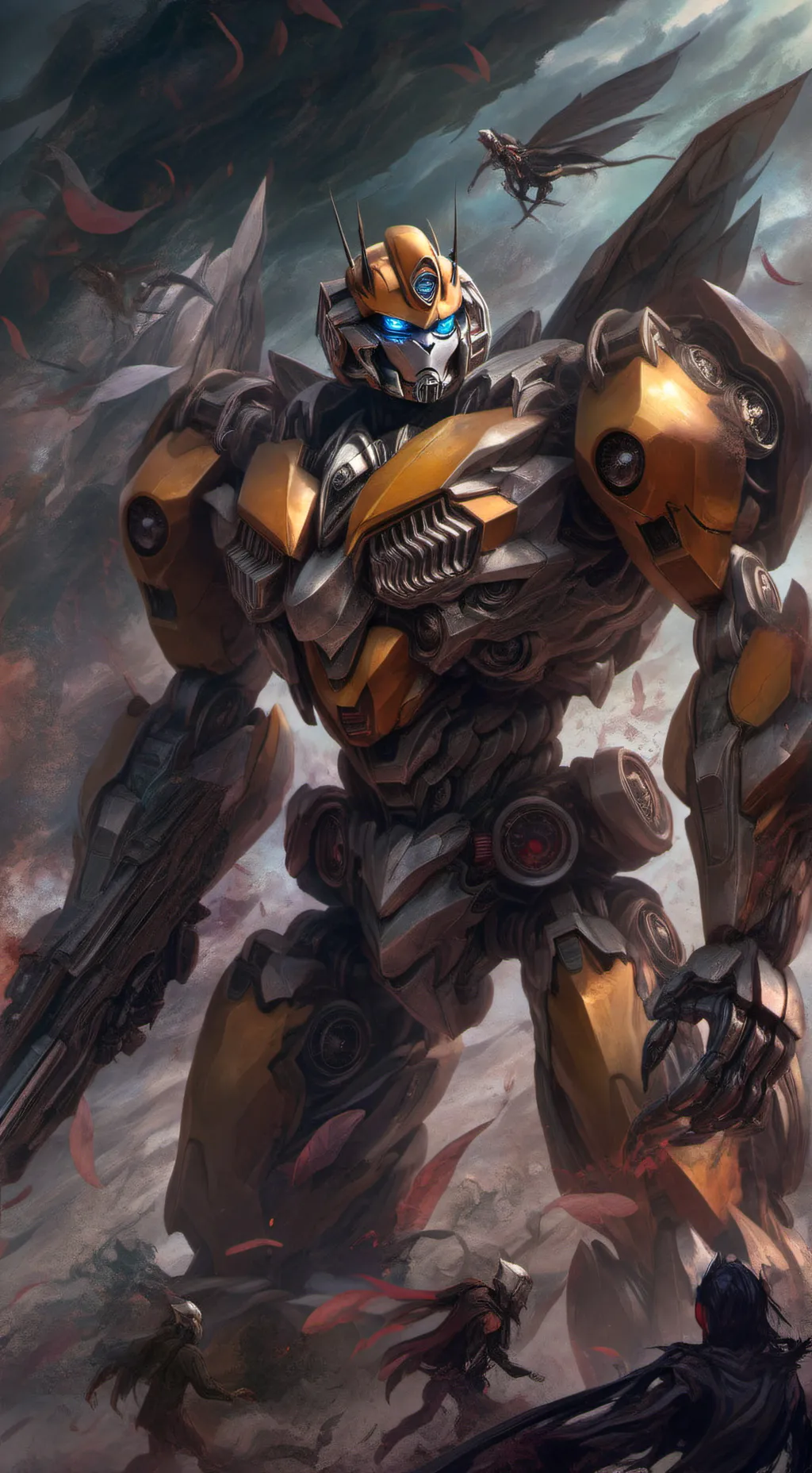 ai character: Bumblebee background