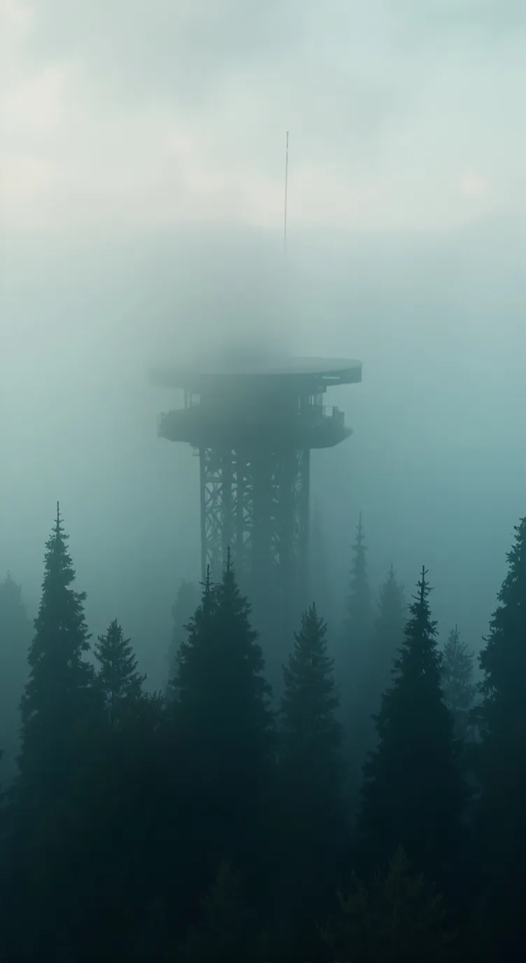 ai character: Tower fogging  background