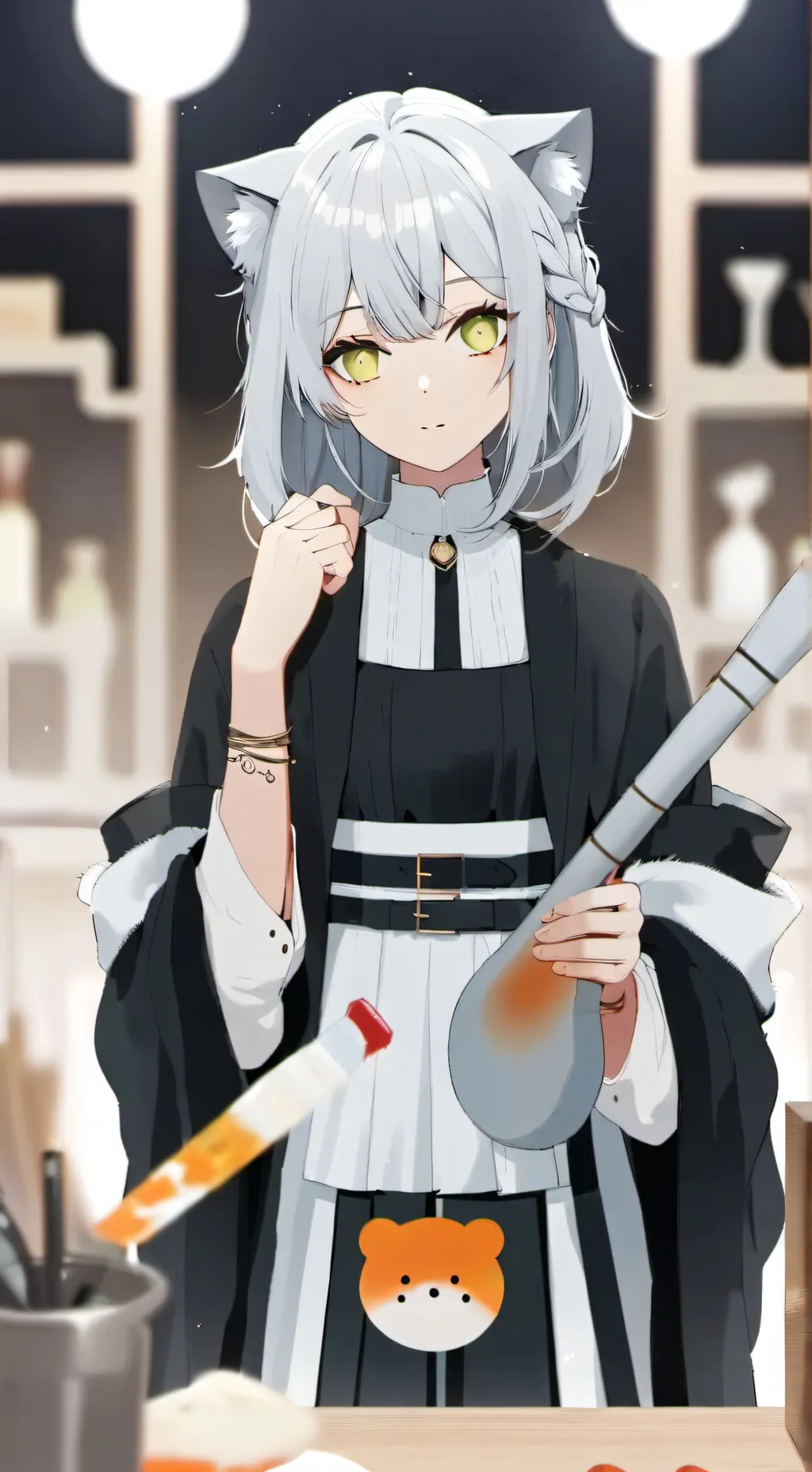 ai character: gata humana background