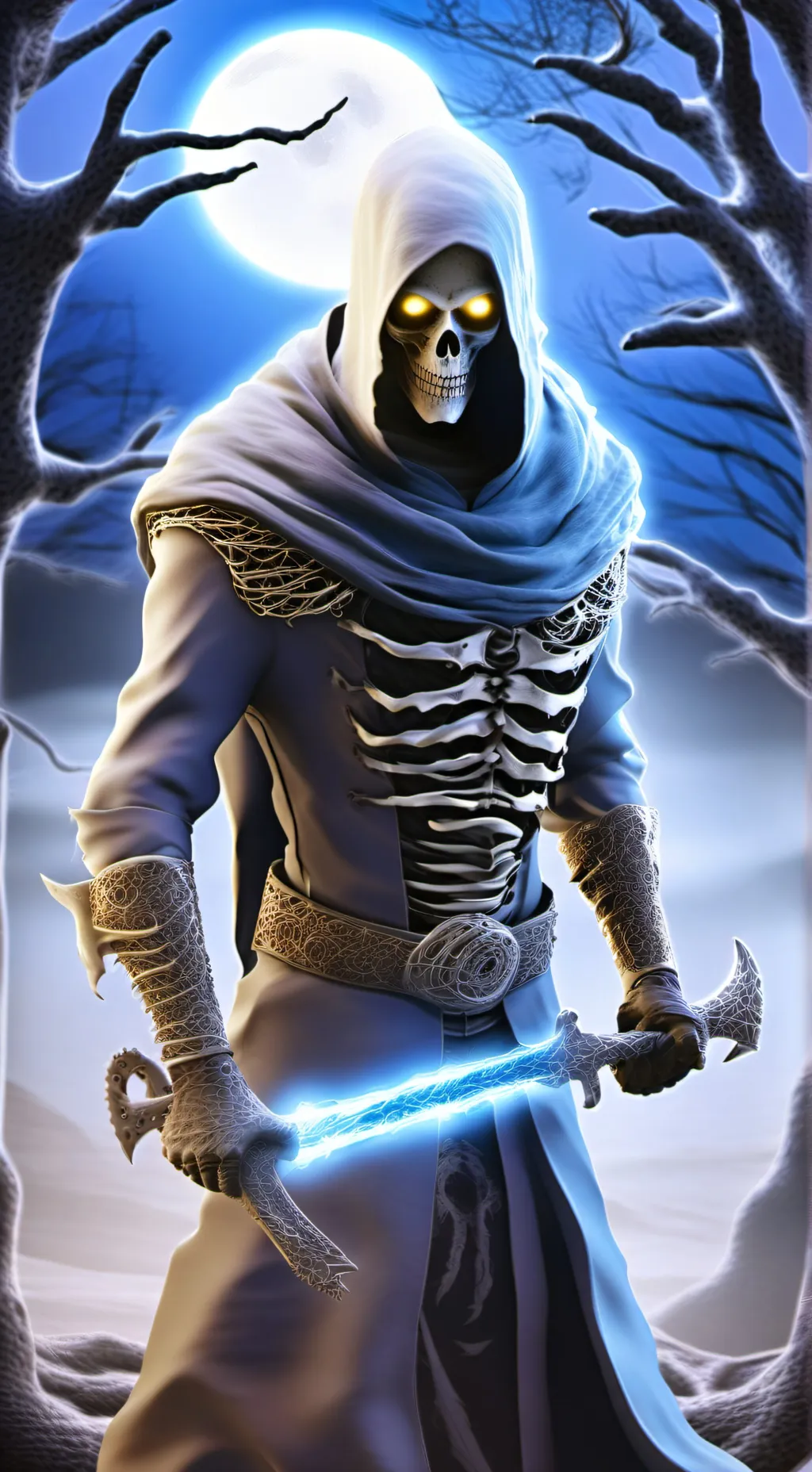 ai character: DeathTheGrimrepper background