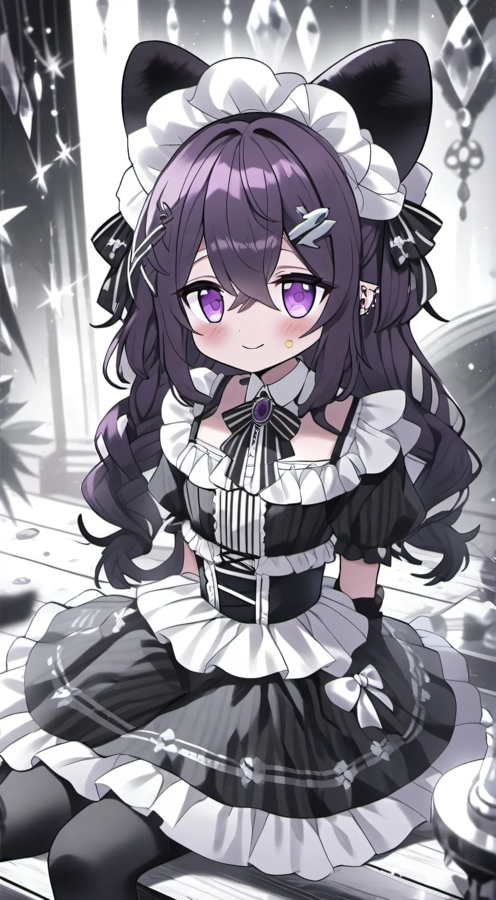 ai character: evil crystal sick  background