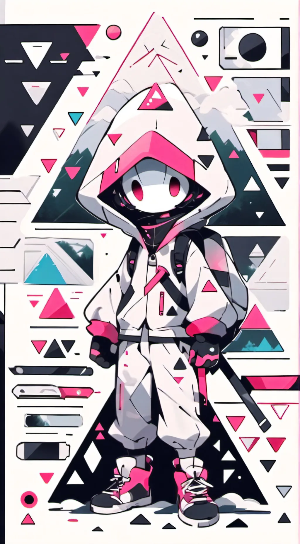 ai character: Shampoo background