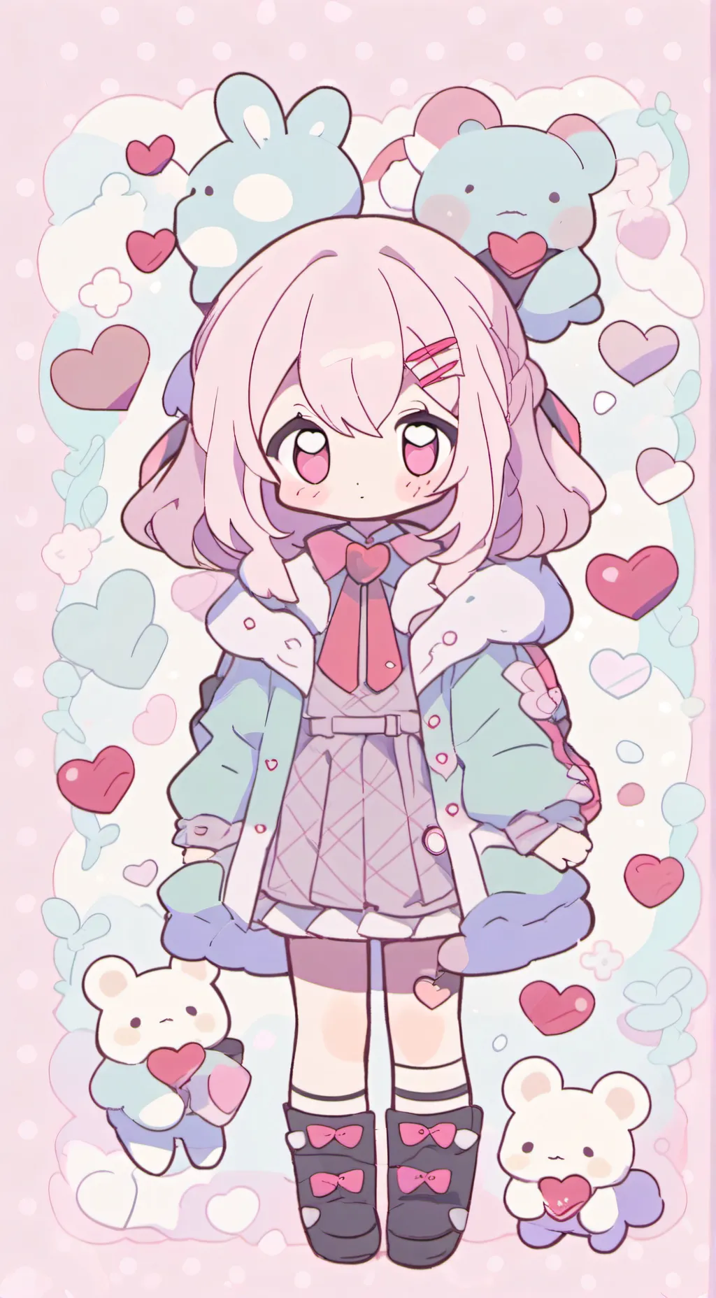 ai character: HH Valentine background
