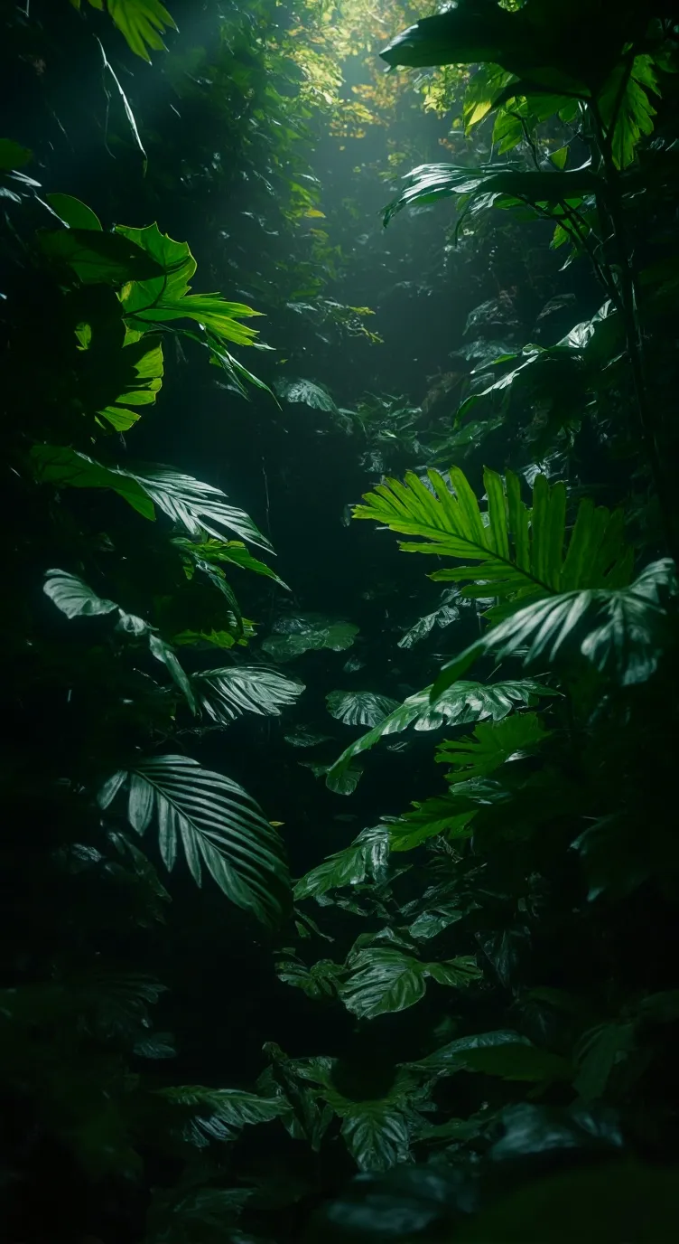 ai character: Jungle exploring background