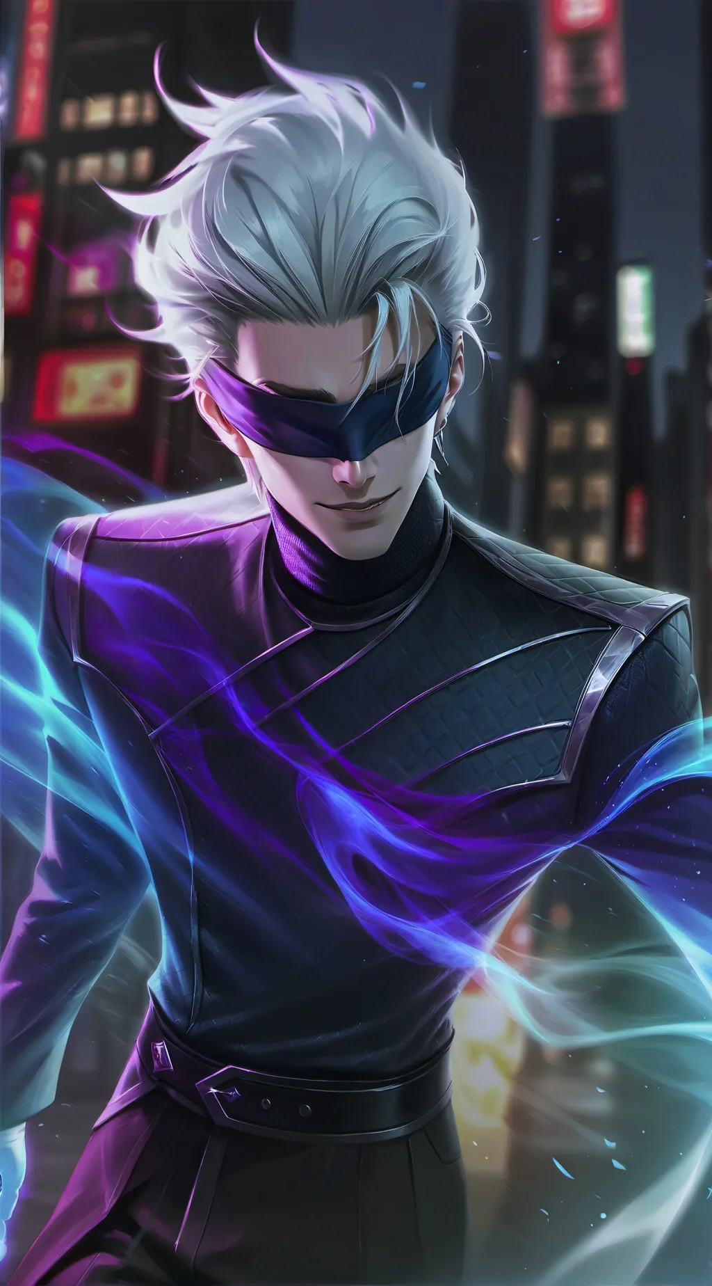 ai character: Gojo Satoru background
