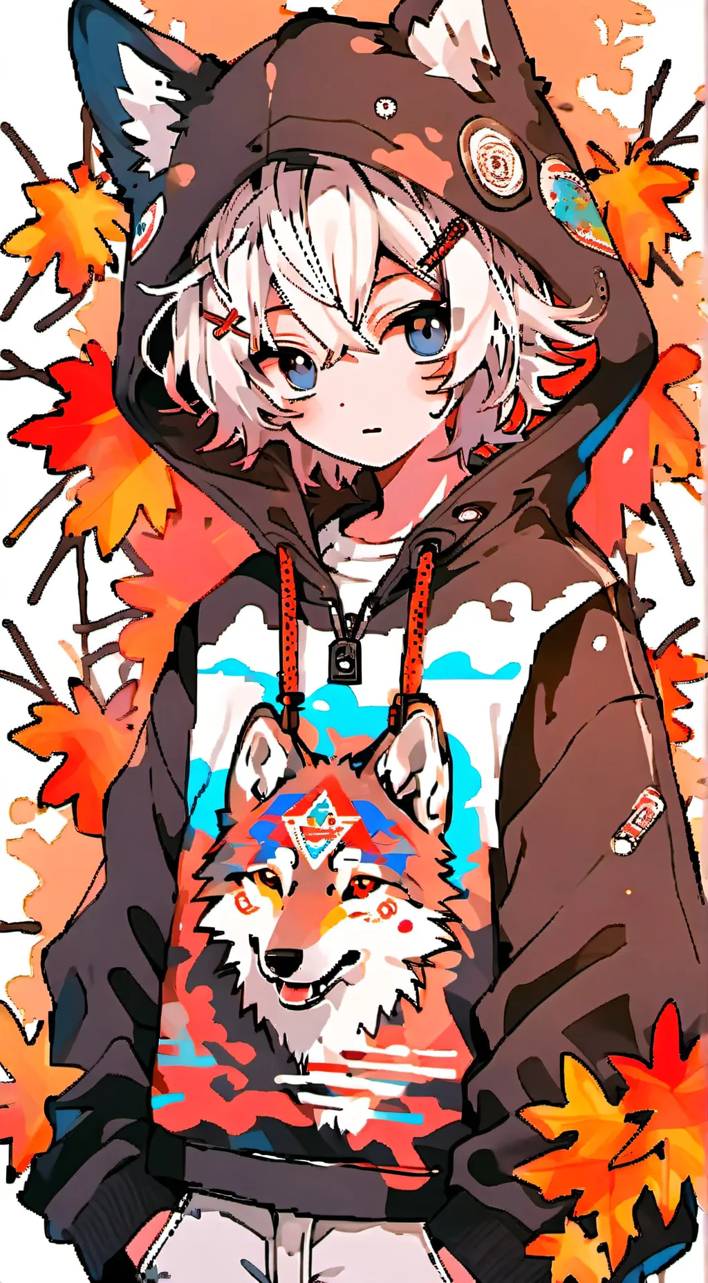 ai character: Oval  background