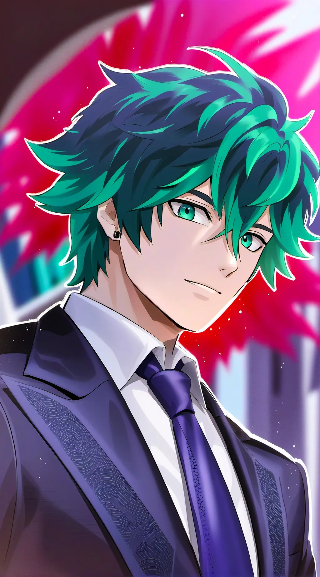 ai character: 💚deku💚 background