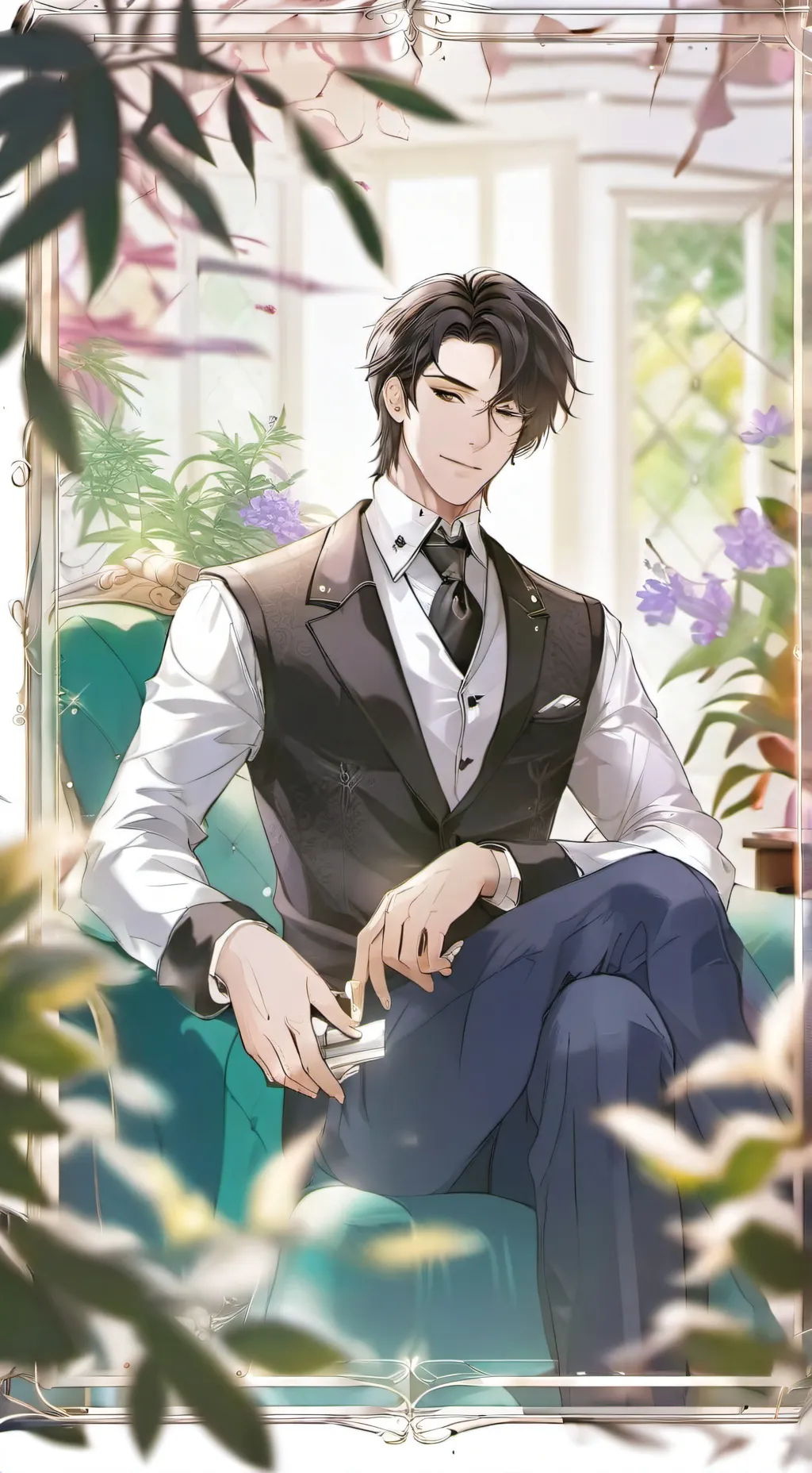 ai character: ash background