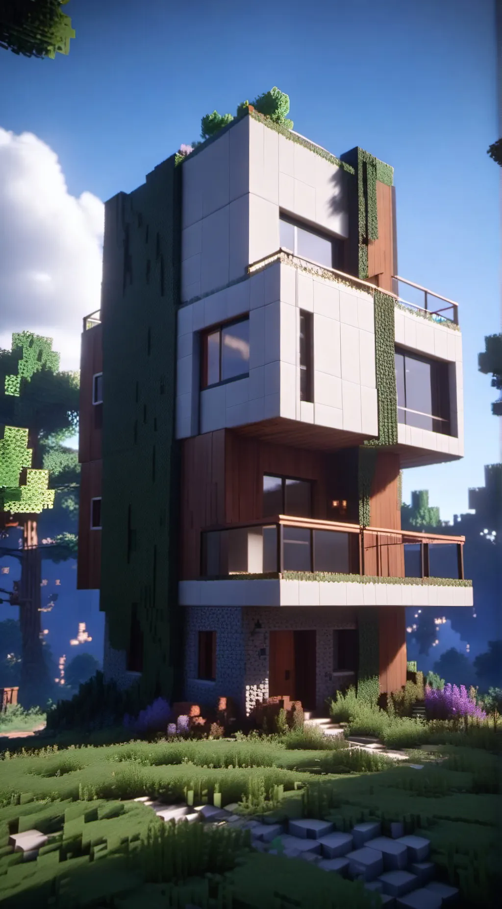 ai character: Minecraft background