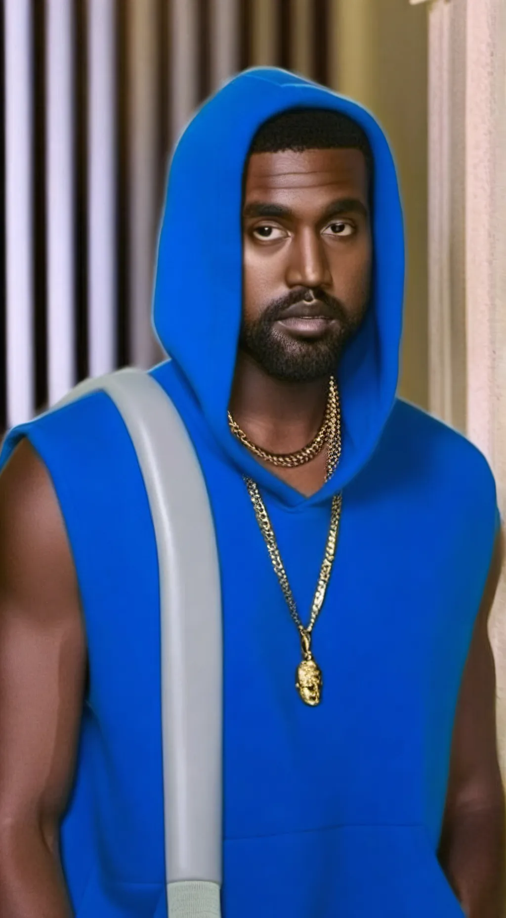 ai character: Kanyo West background