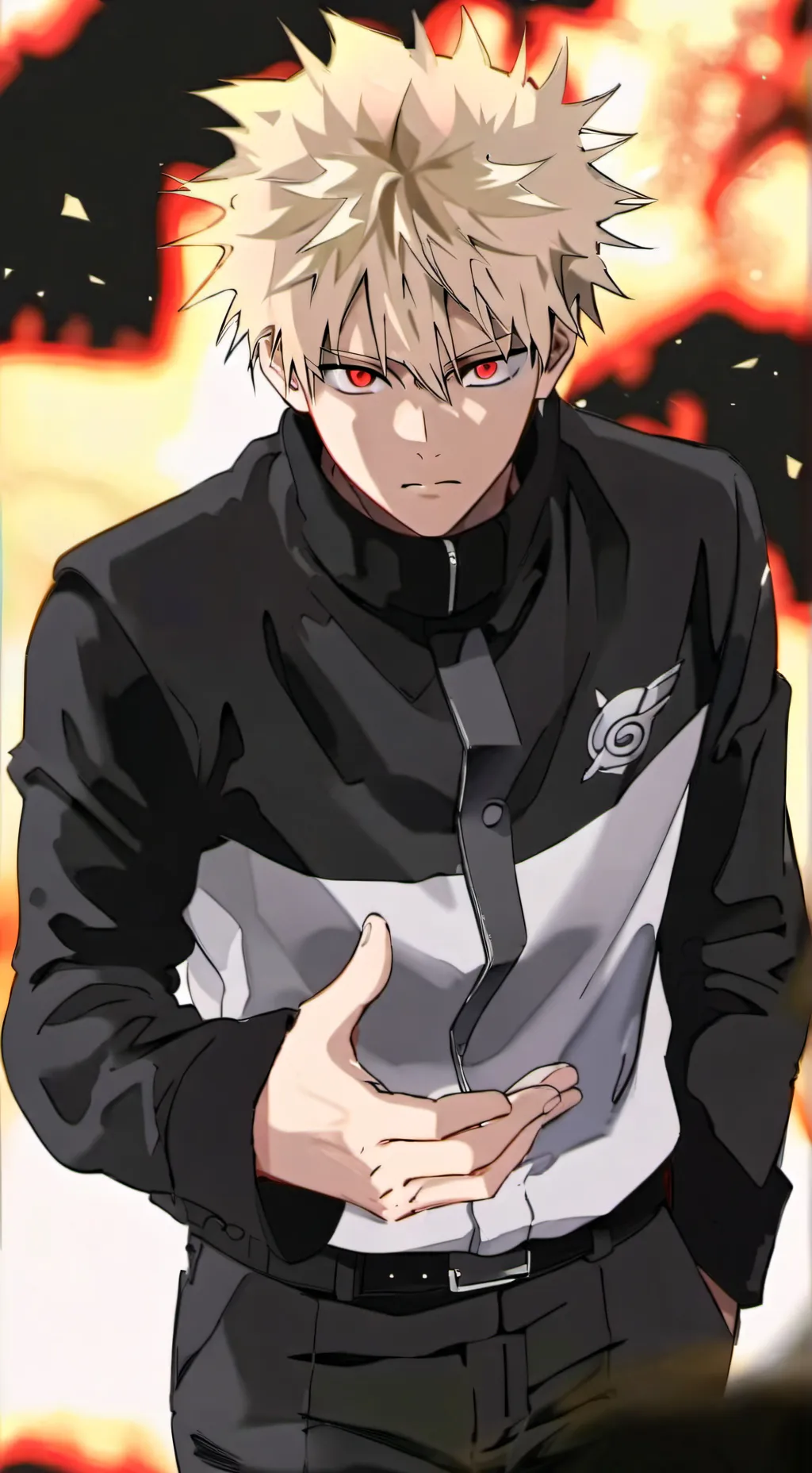 ai character: Bakugou  background