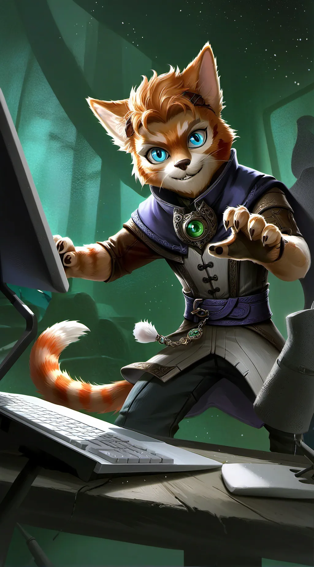 ai character: Poptart background