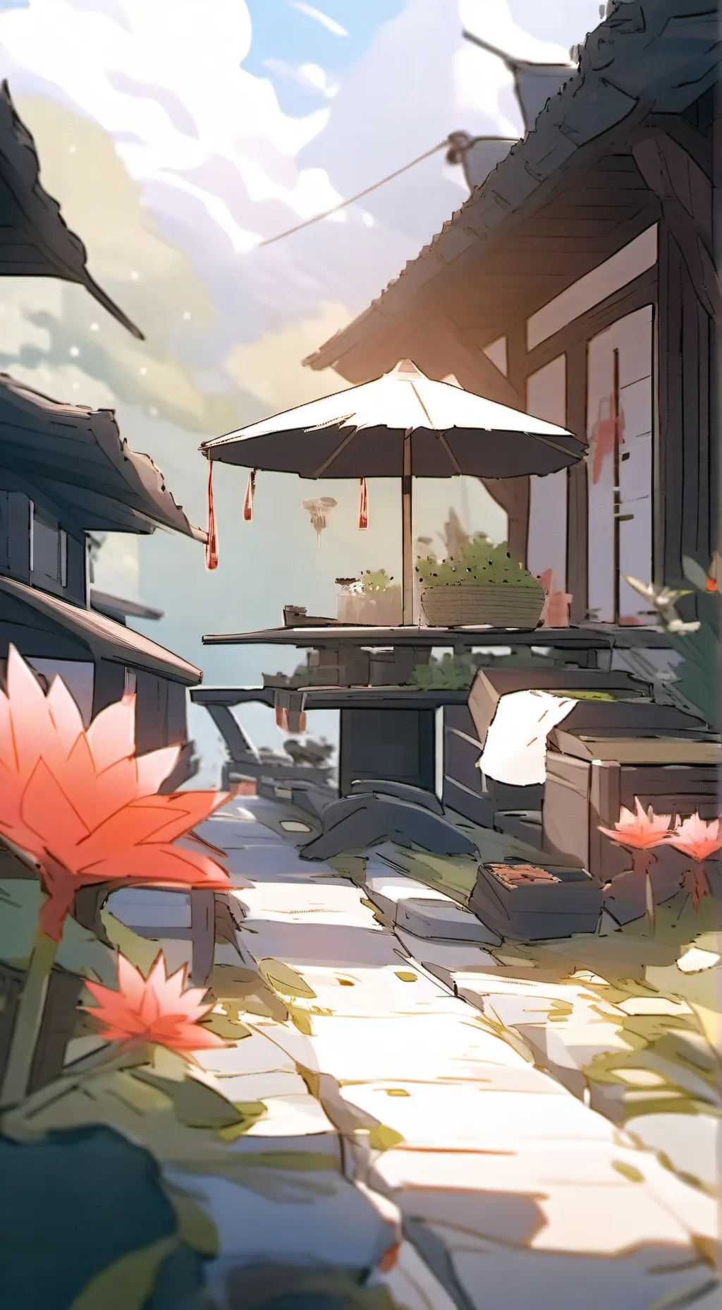 ai character: smiling critters!! background