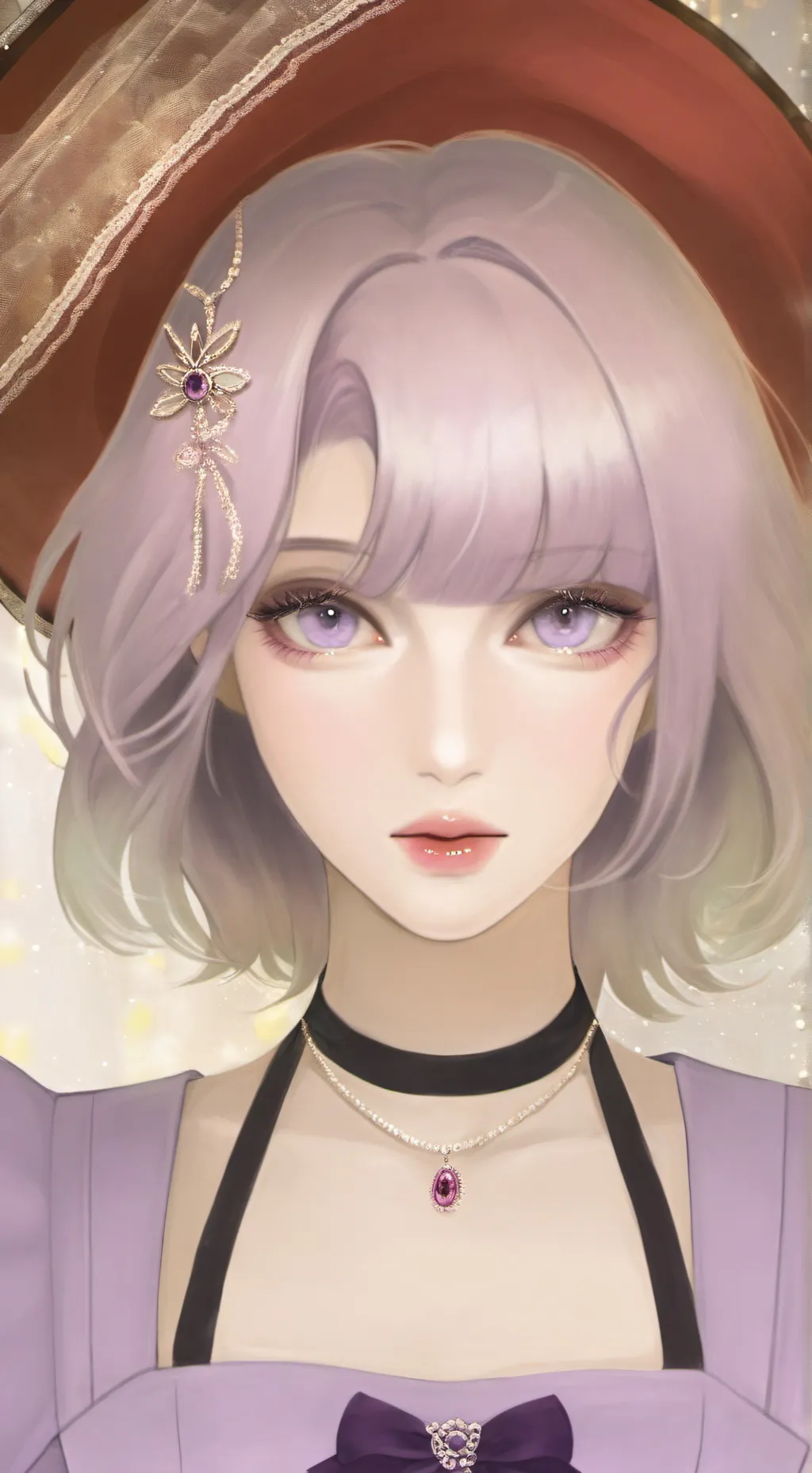 ai character: Lavender  background
