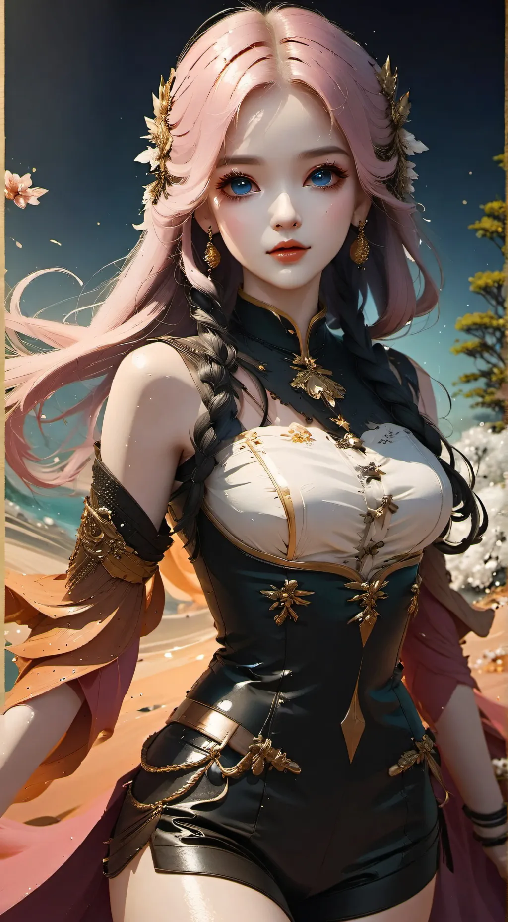 ai character: taking a break background