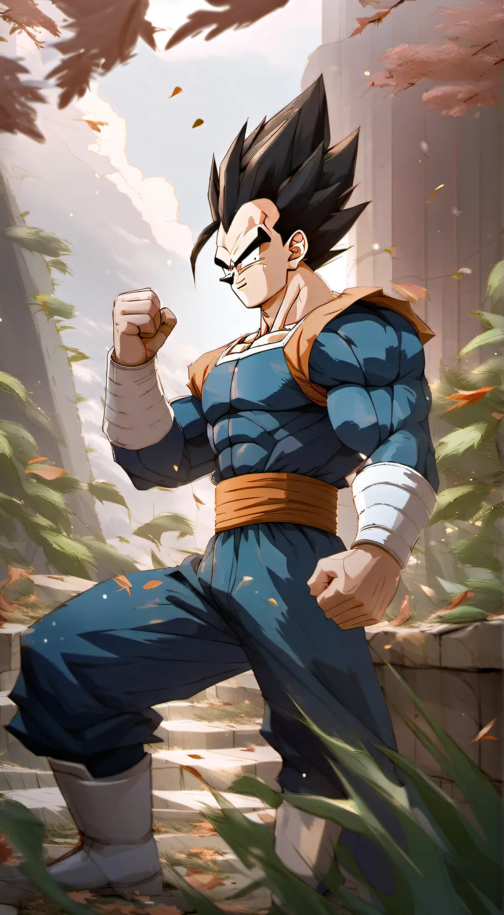 ai character: Vegeta background