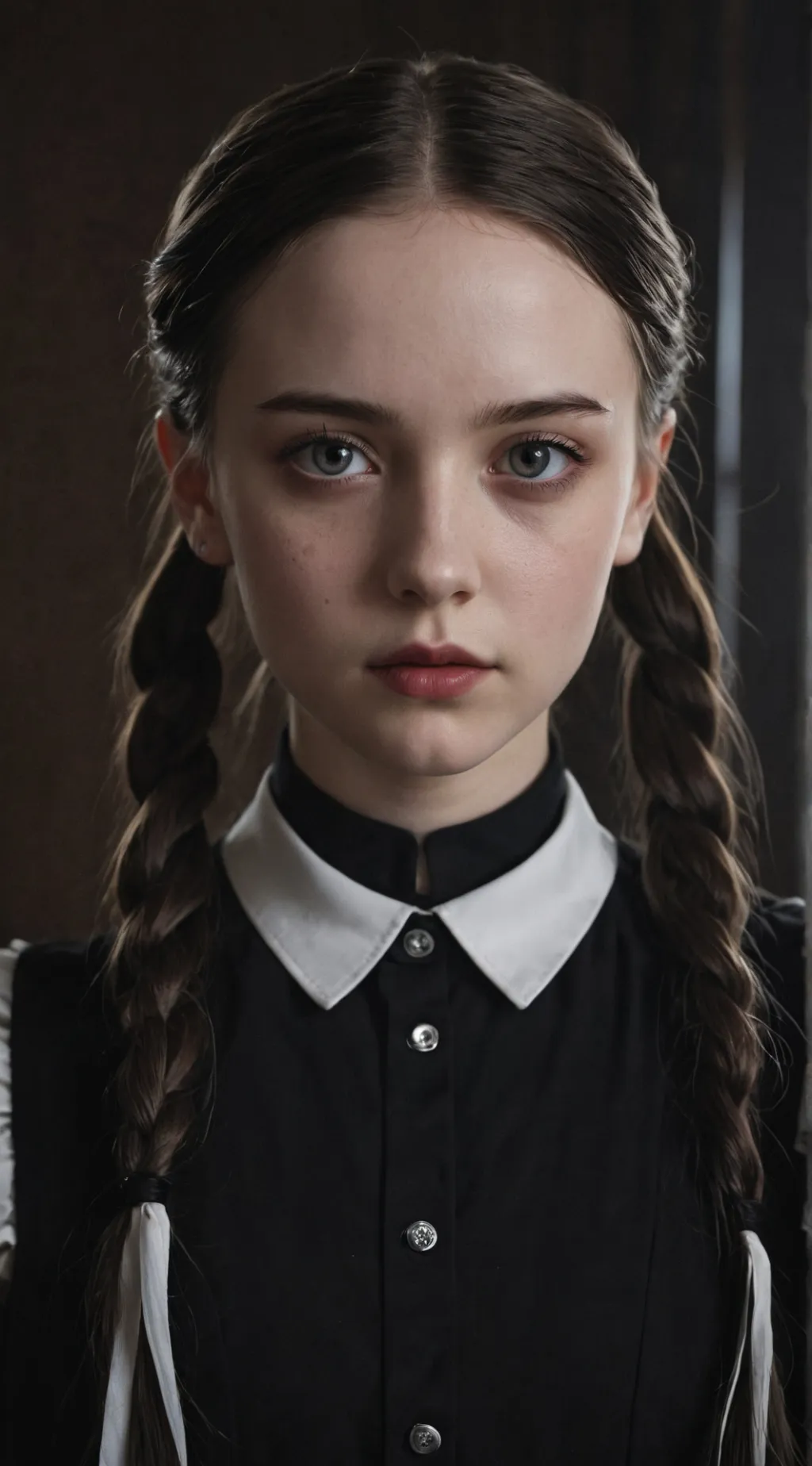 ai character: Wednesday Addams background