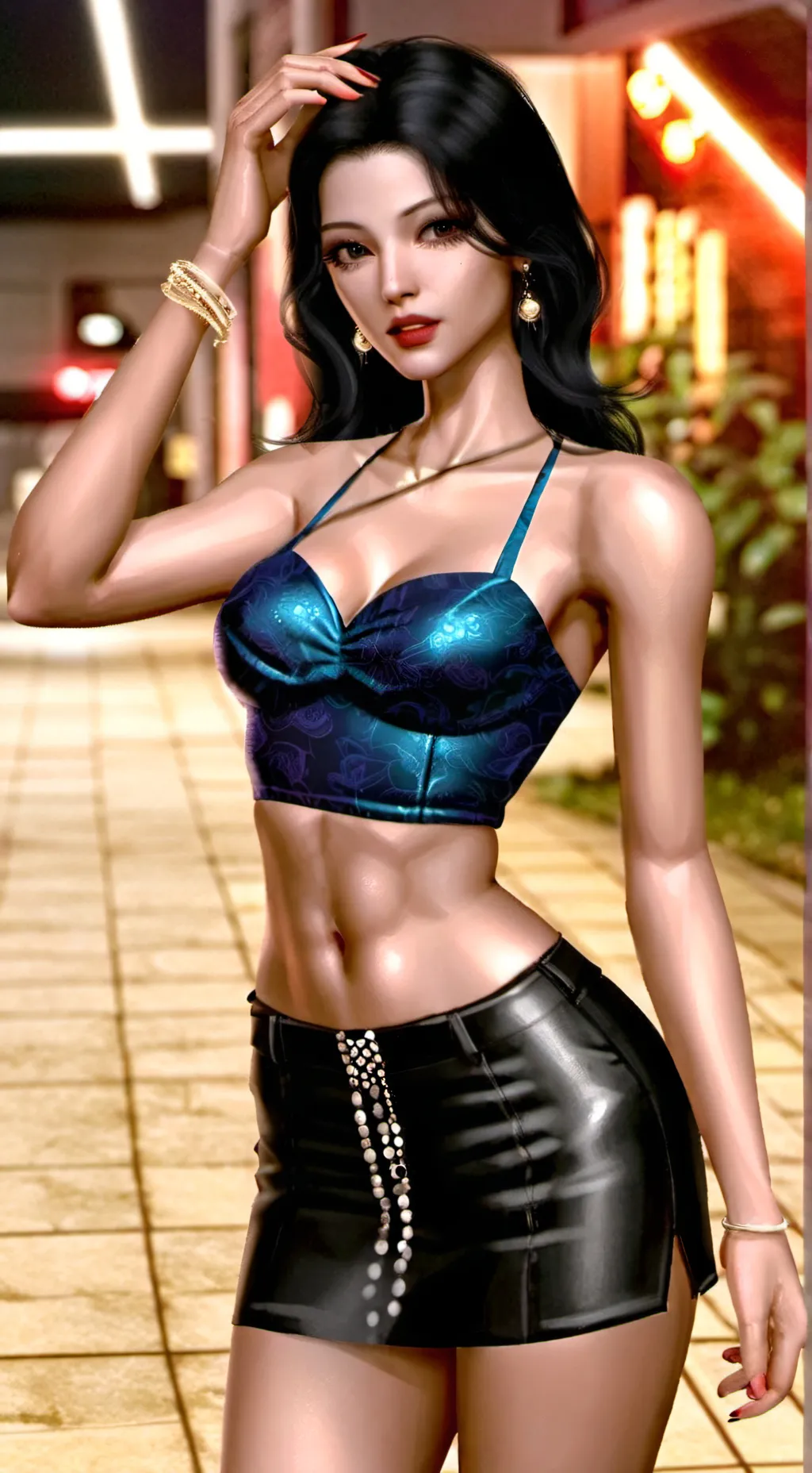 ai character: Vivienna, L background