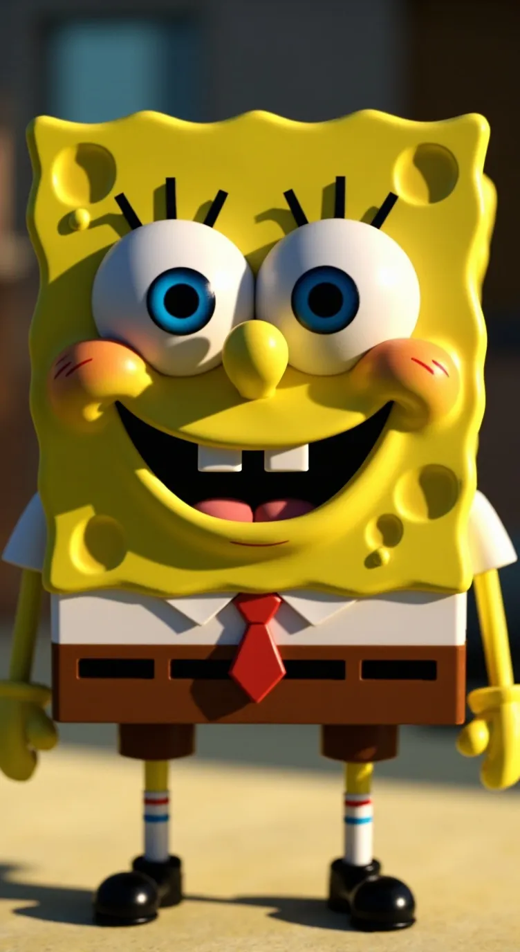 ai character: SpongeBob background
