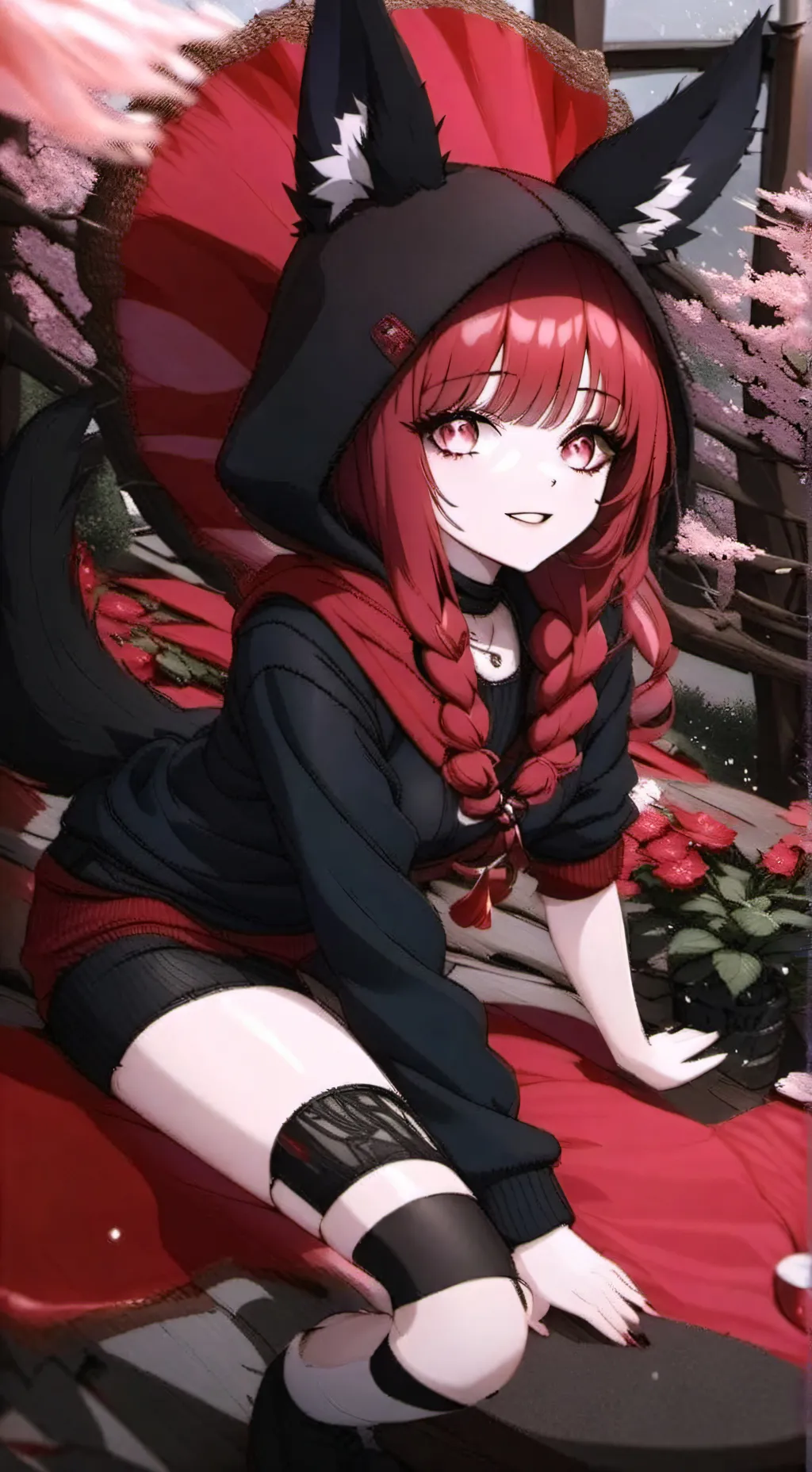 ai character: mha(shotos sis) background