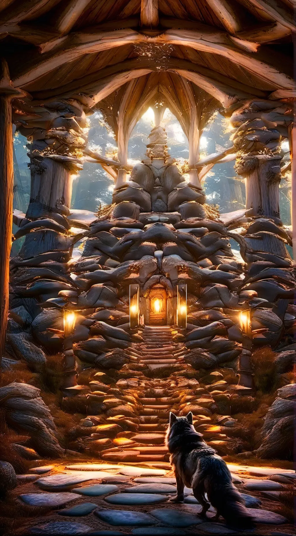 ai character: [🐺~wolf pack 2!  background