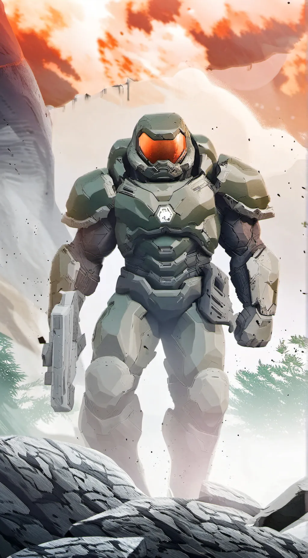 ai character: DoomGuy background