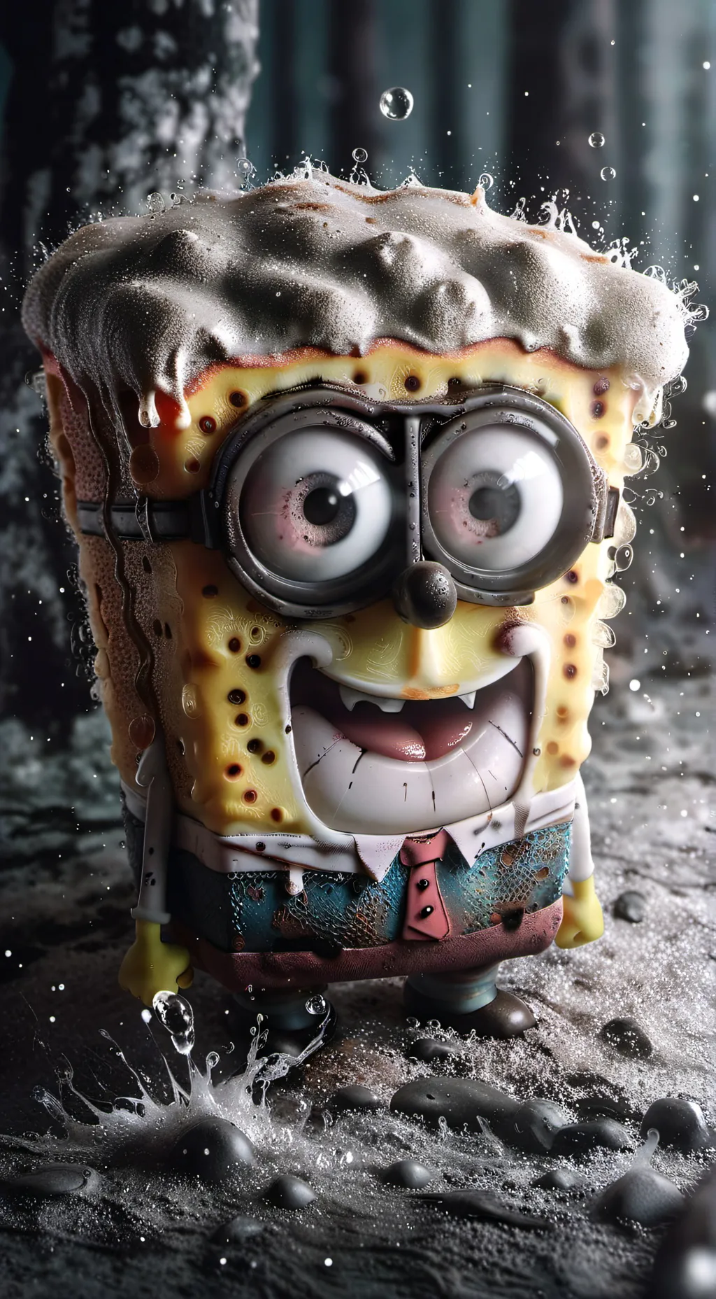 ai character: SpongeBob background