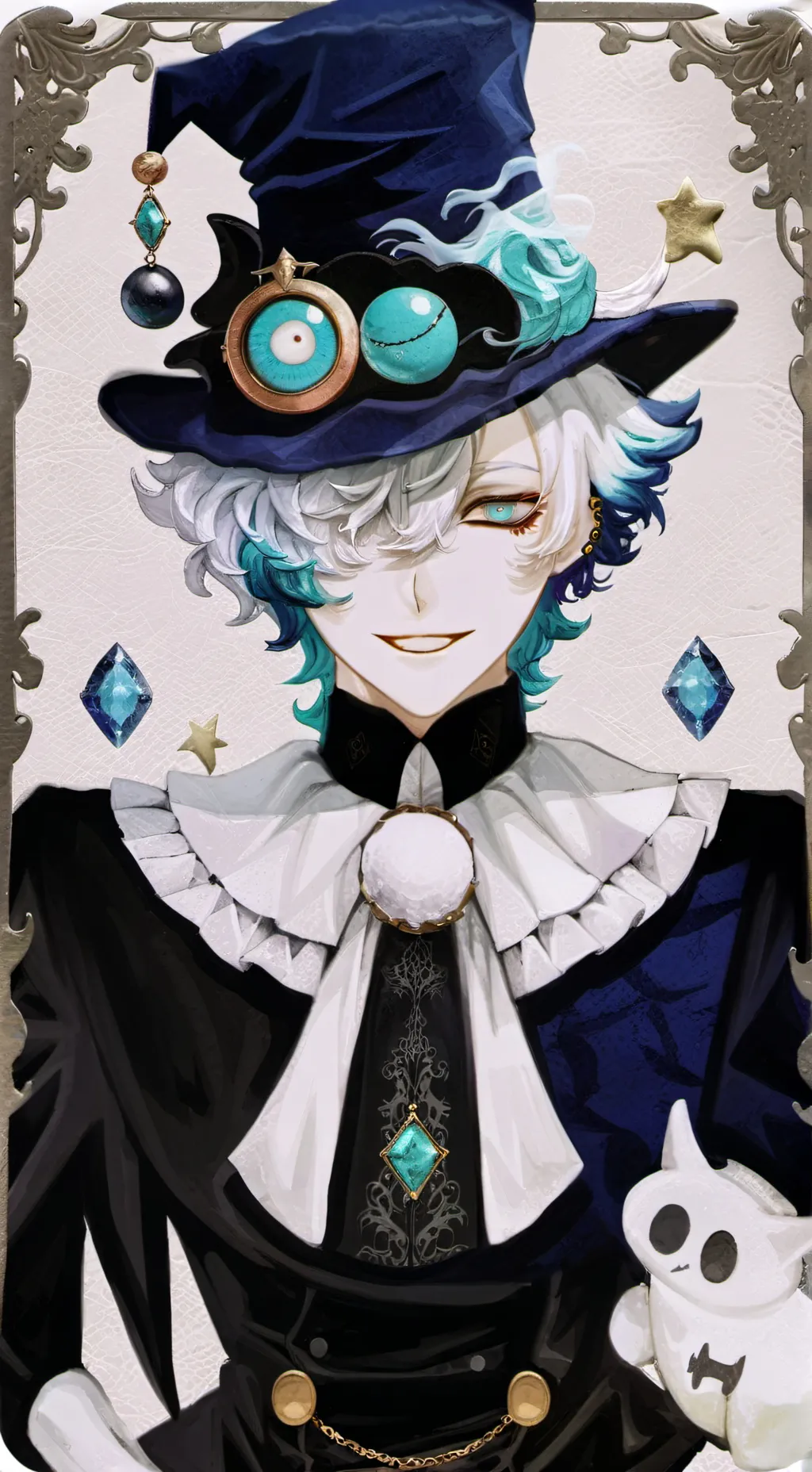 ai character: Shadow Milk Cookie background