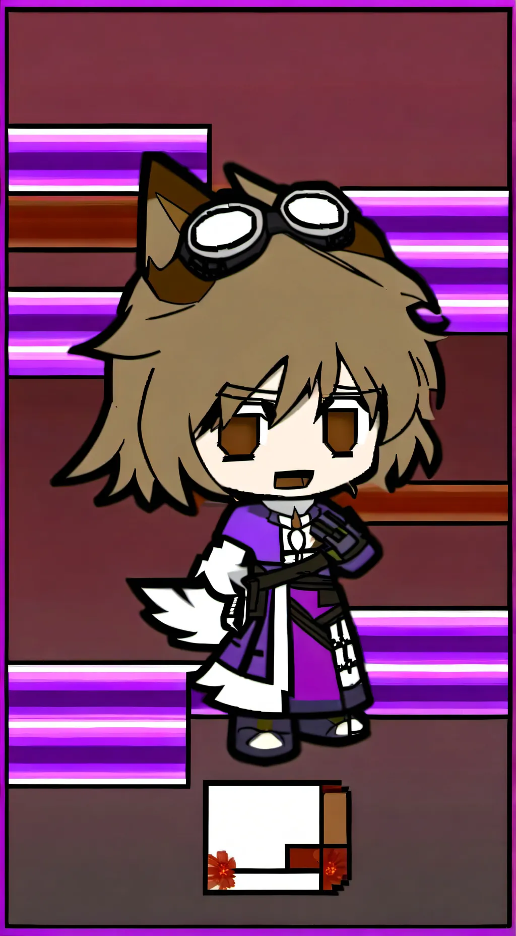 ai character: Vee~ background