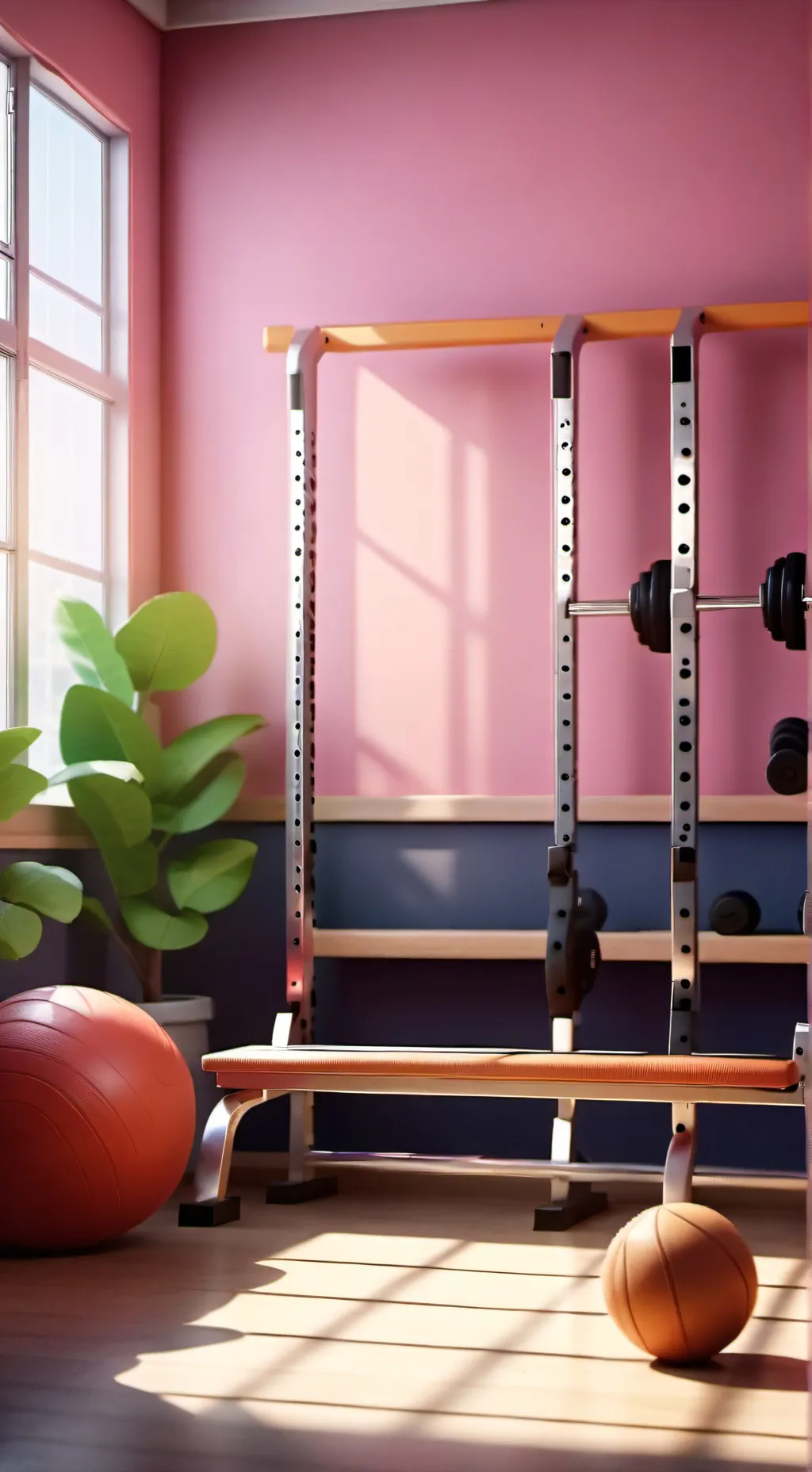 ai character: school gym  background