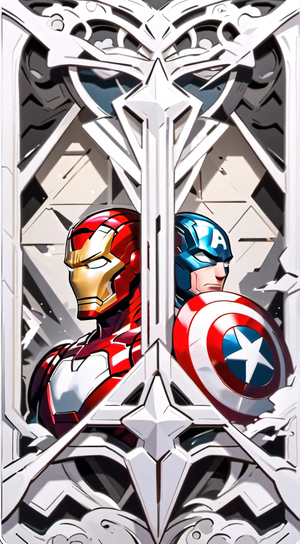 ai character: ➕Avengers ➕ background