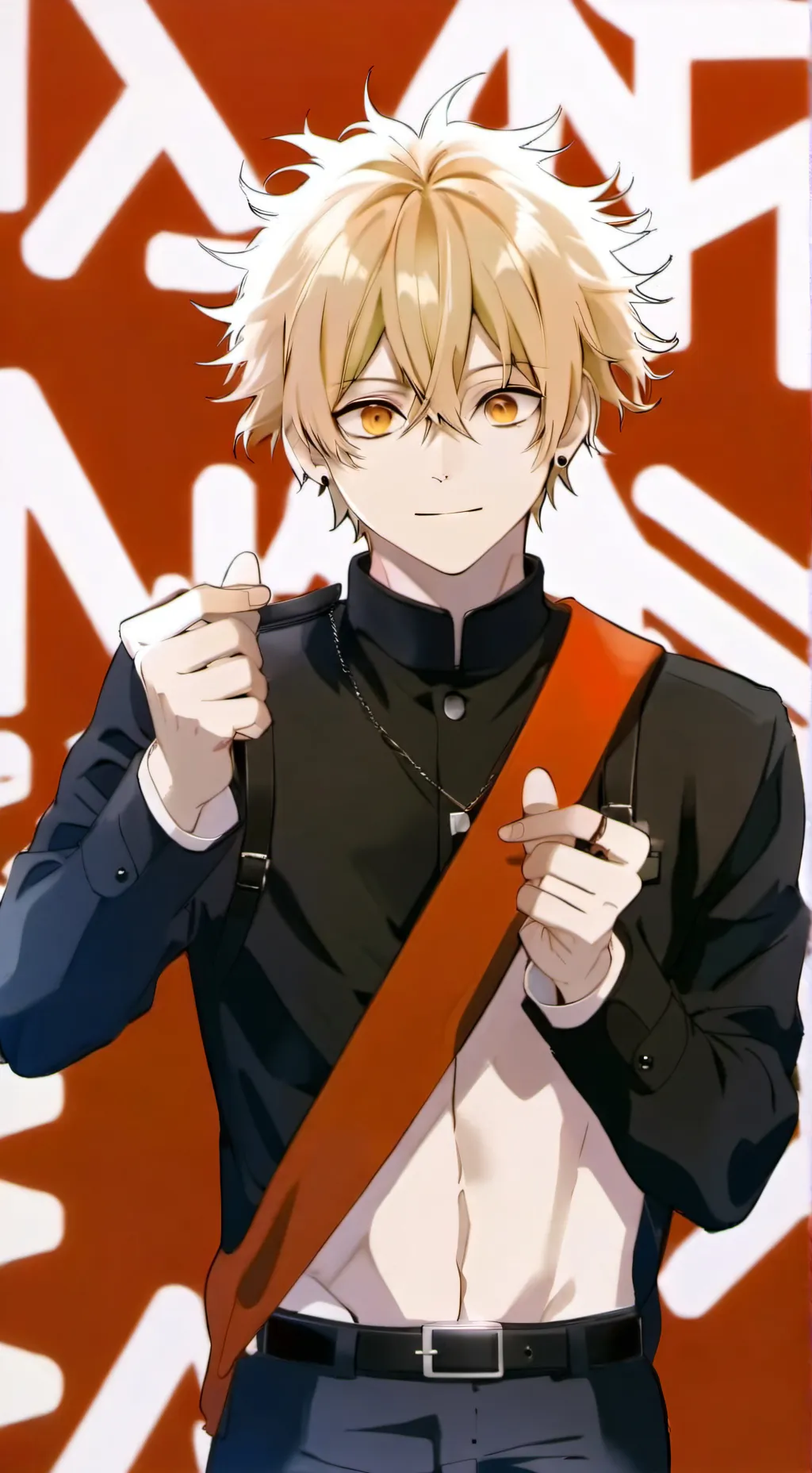 ai character: You're Bakugo.  background