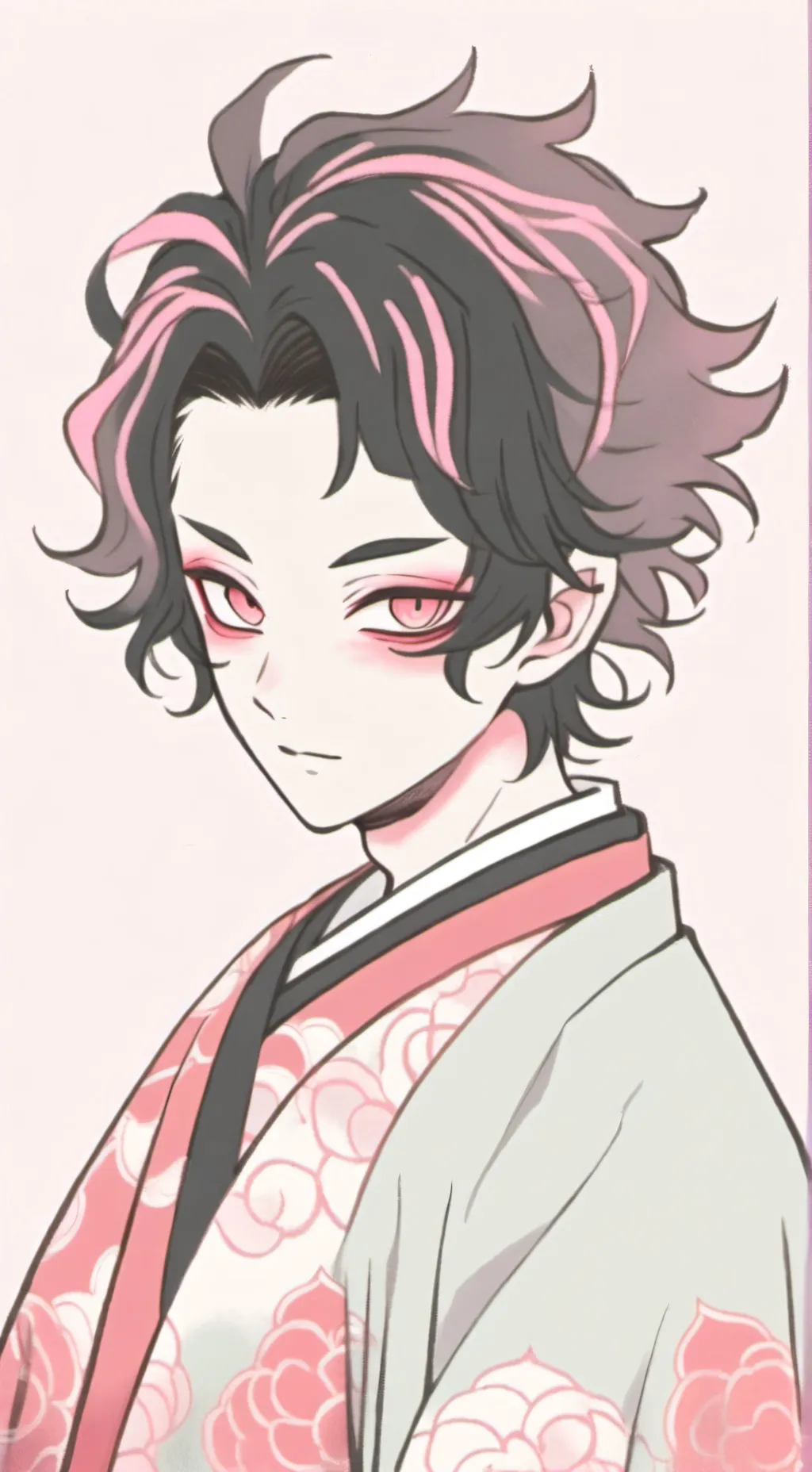 ai character: kny demon slayer  background