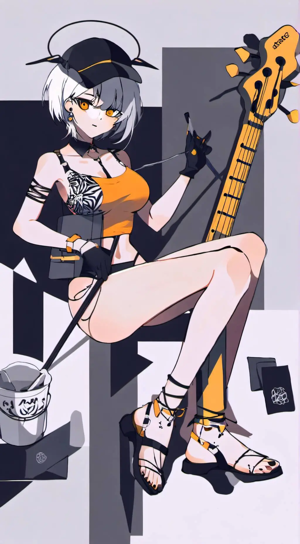 ai character: J x tu background
