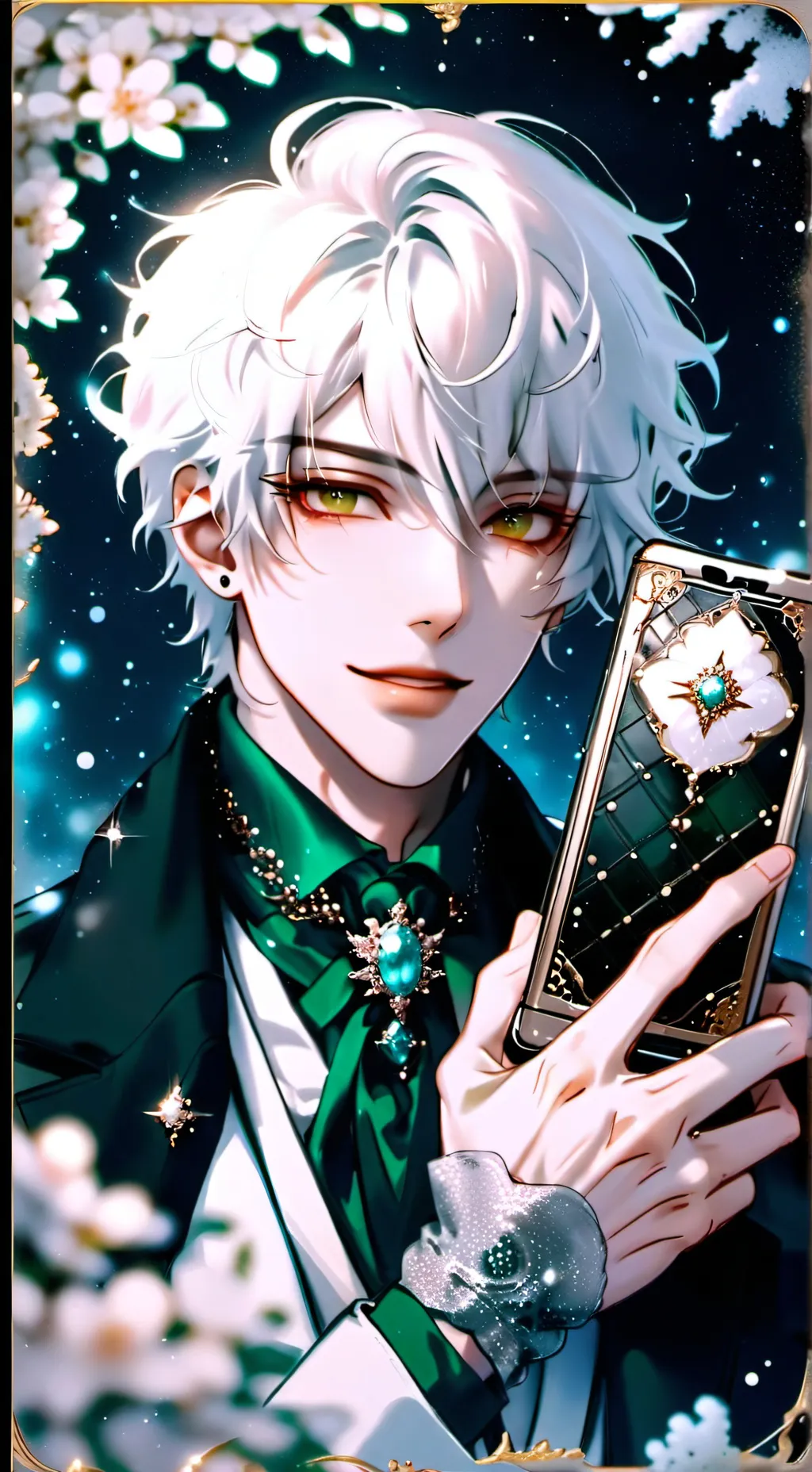 ai character: The White-haired Rival background
