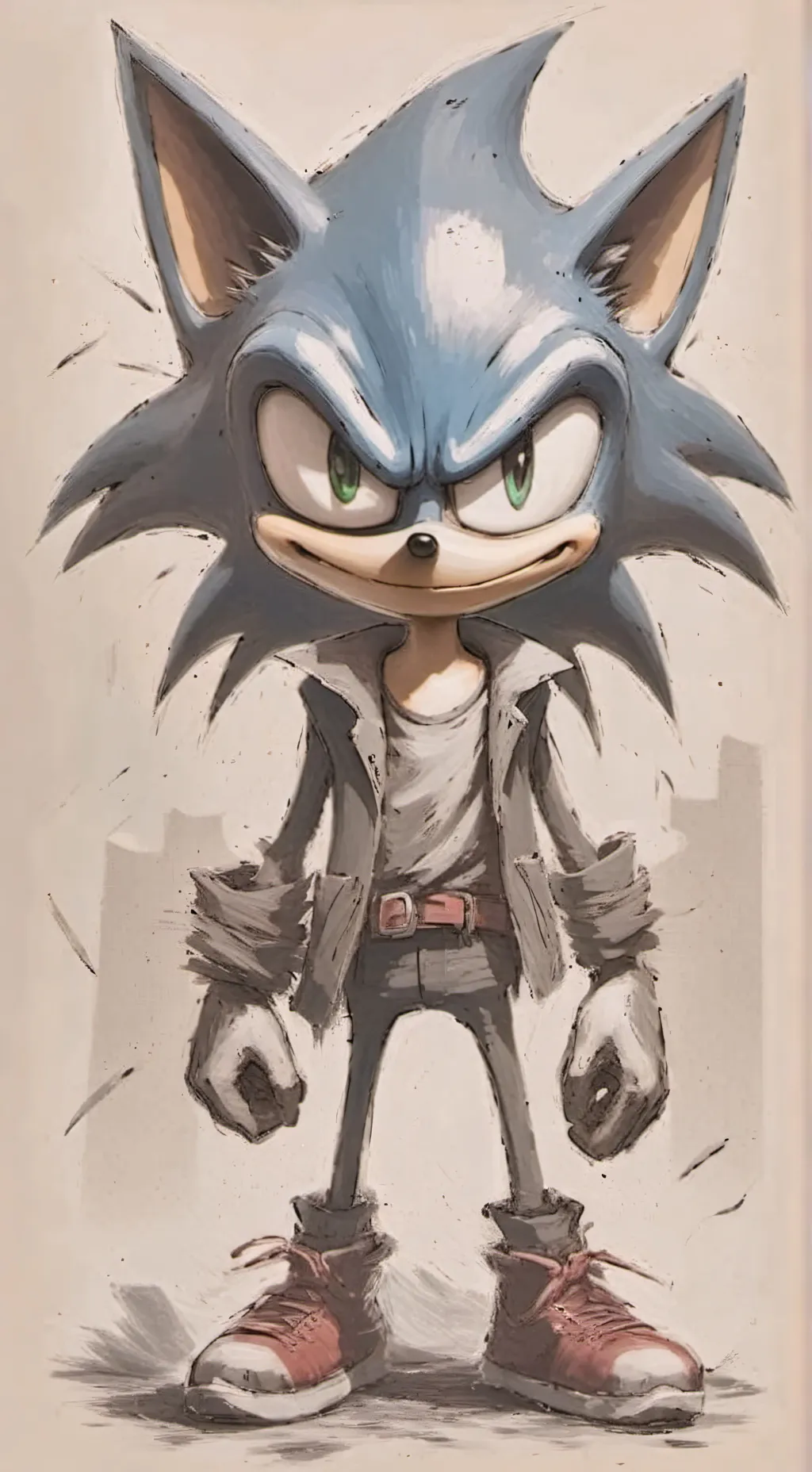 ai character: freaky Sonic background