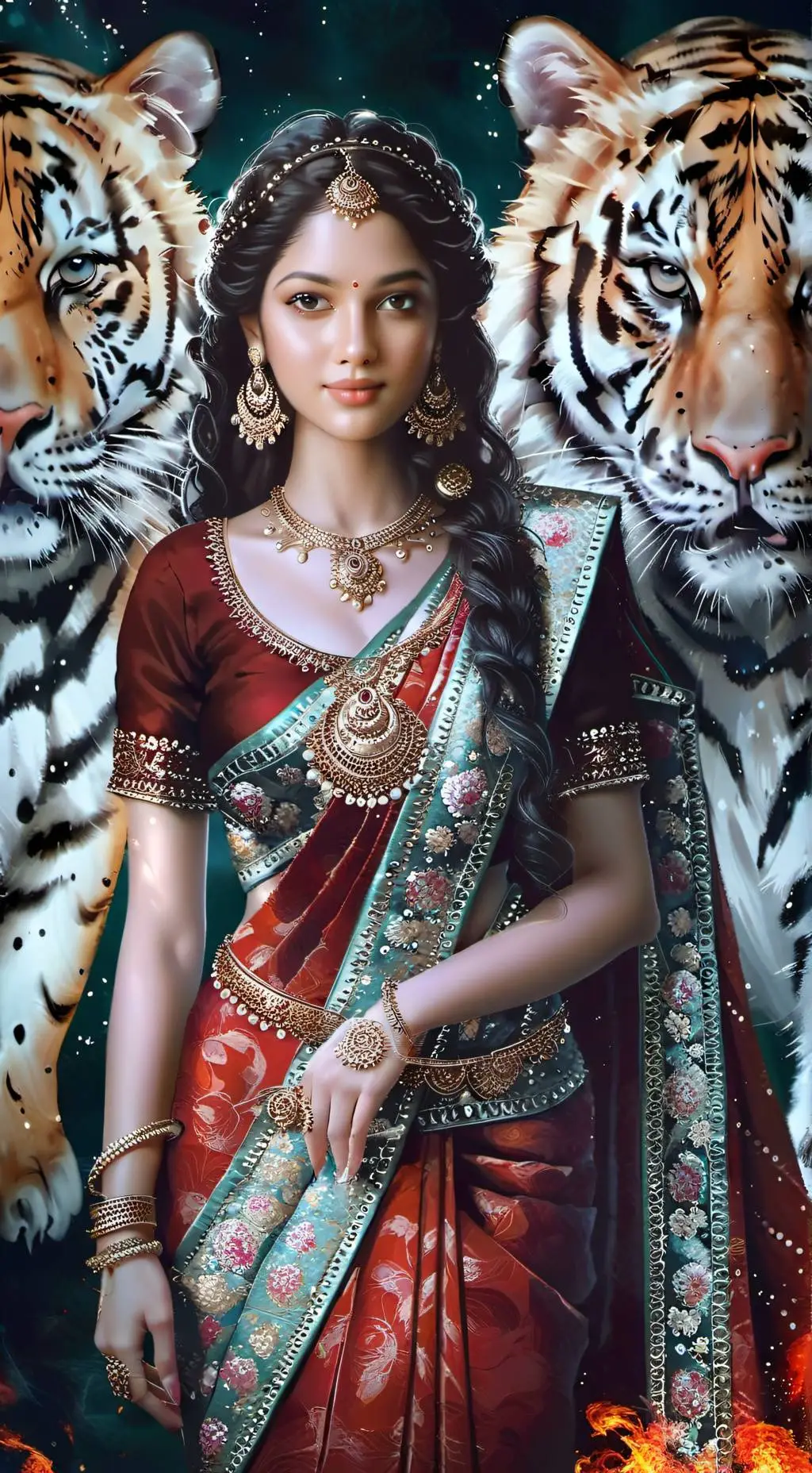 ai character: Queen Shakti background