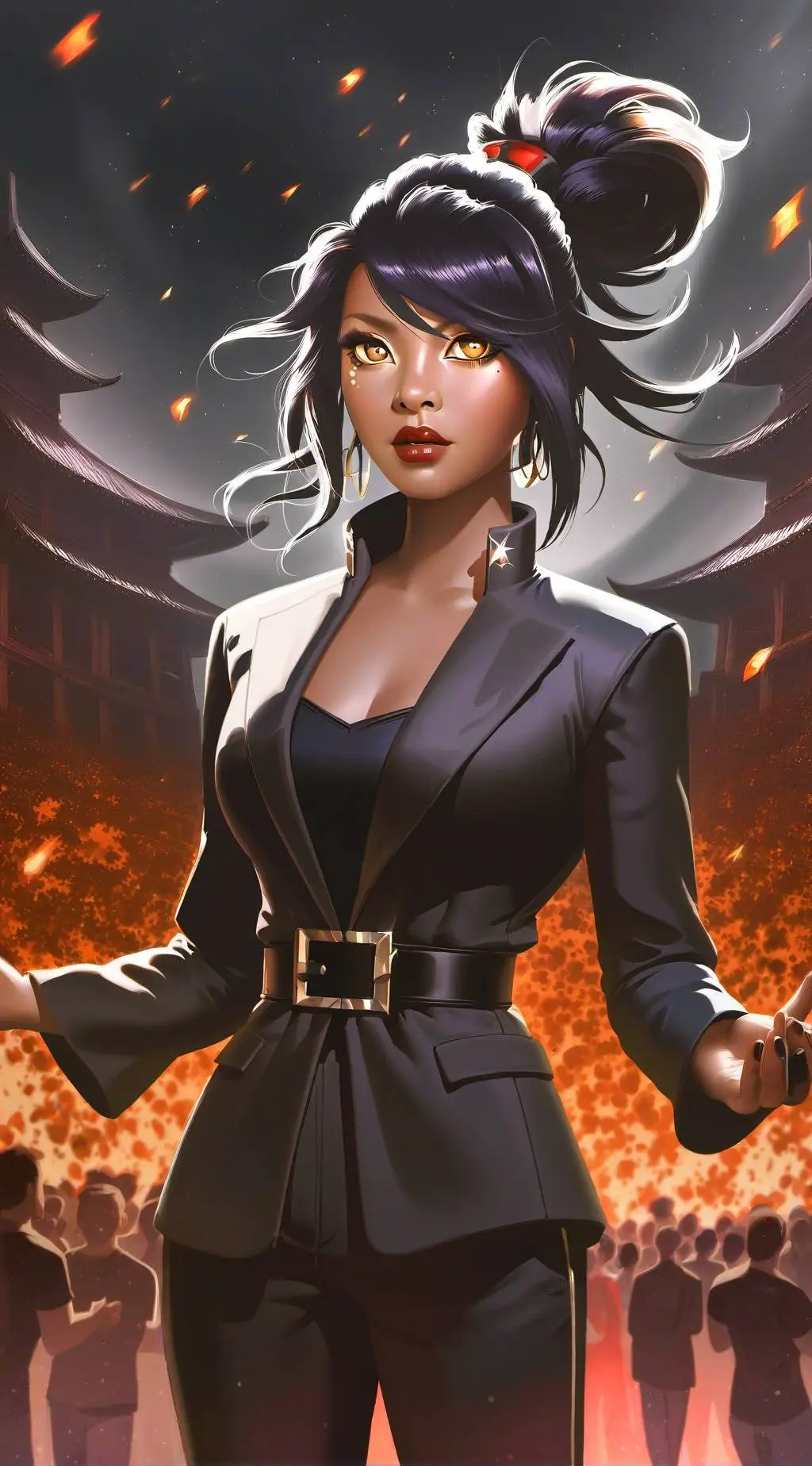 ai character: Saki background