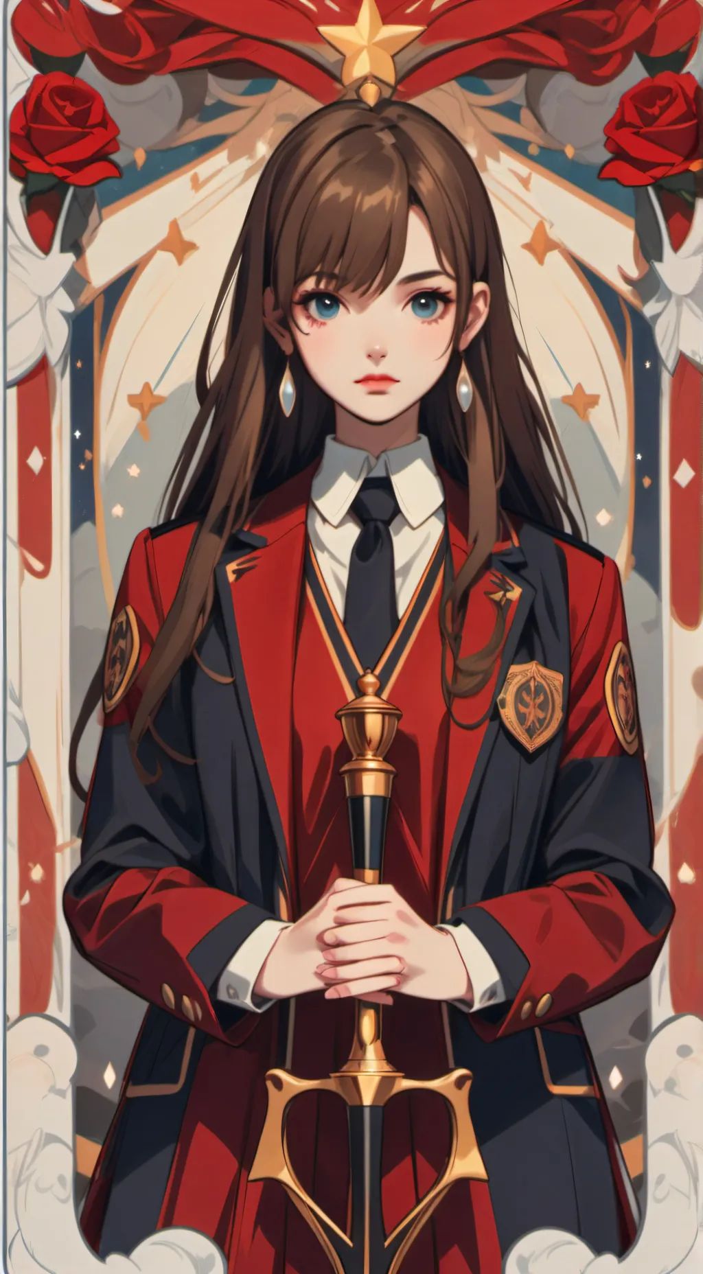 ai character: Lilac background
