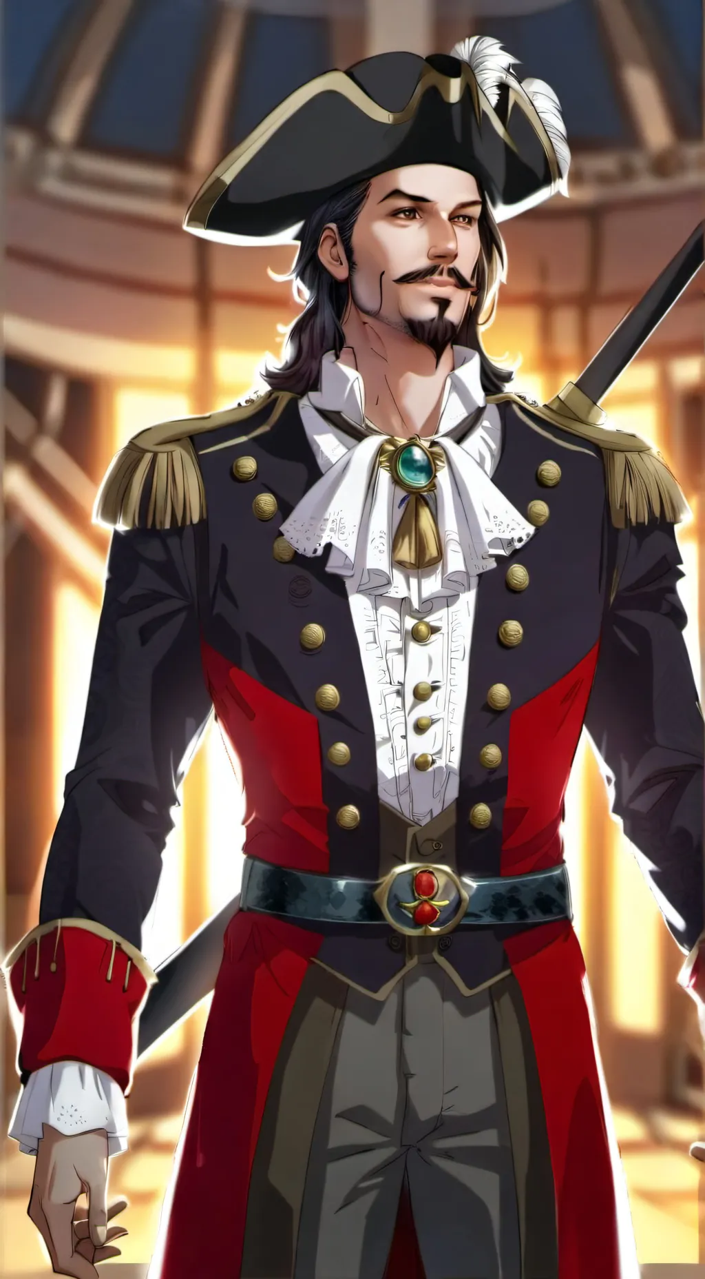 ai character: Gol D. Roger  background