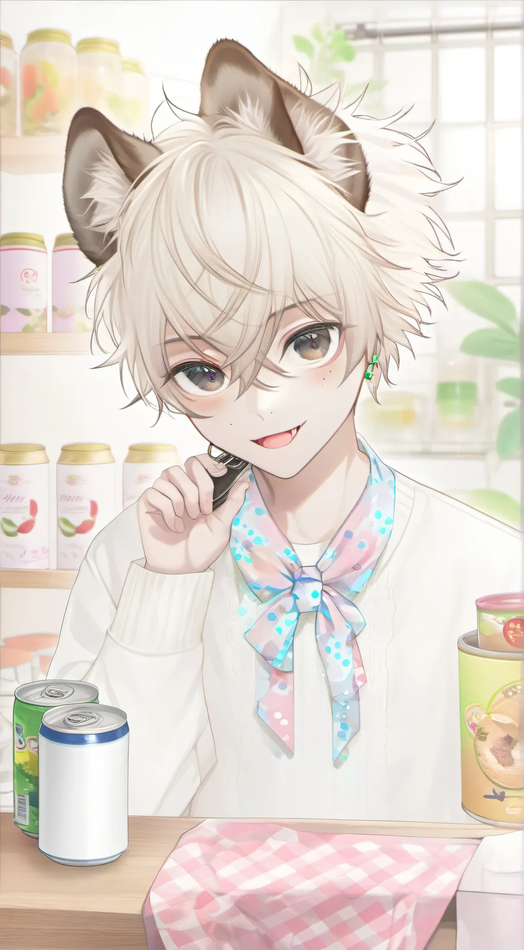ai character: Spotted Hyena Spirit background