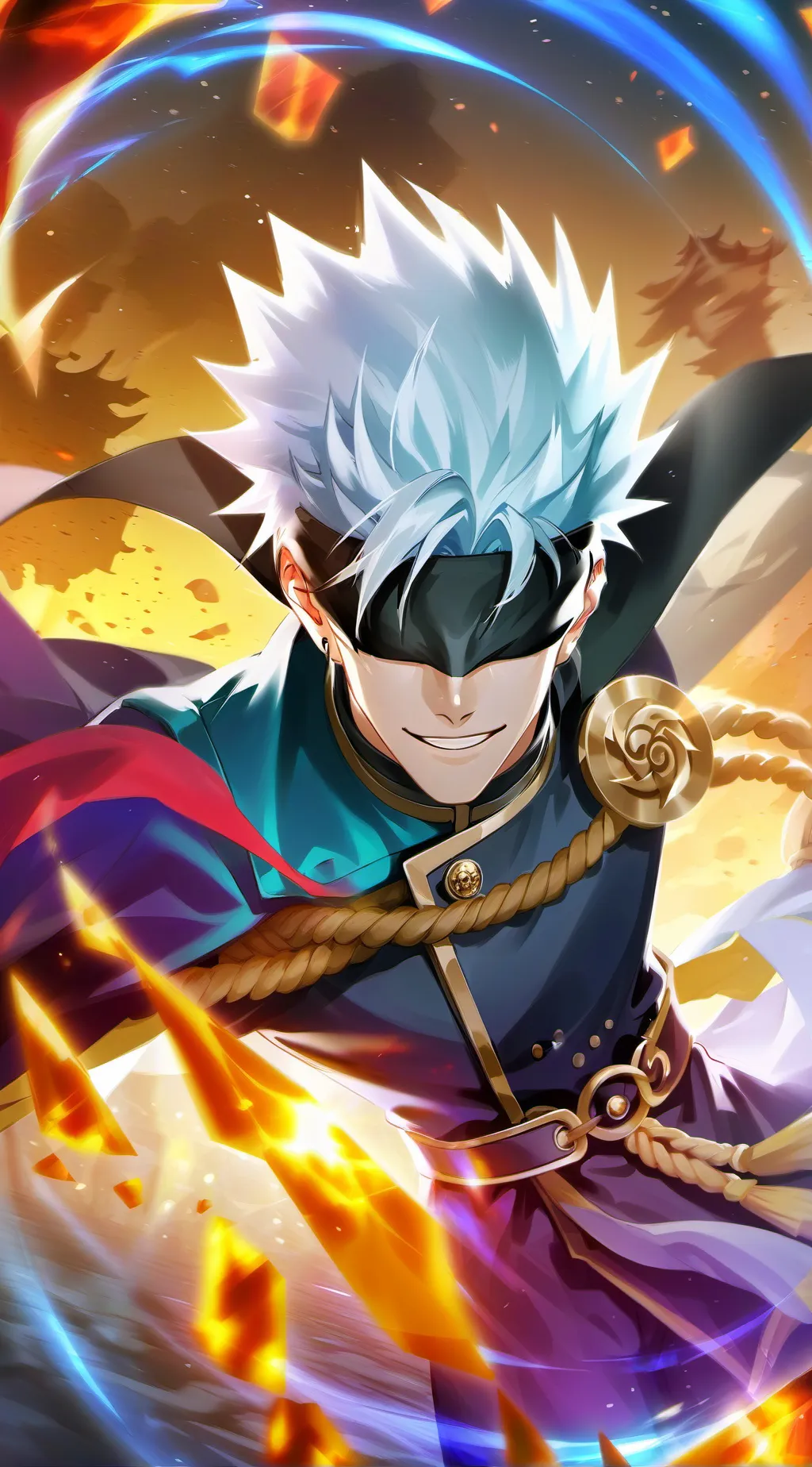 ai character: Gojo Satoru background