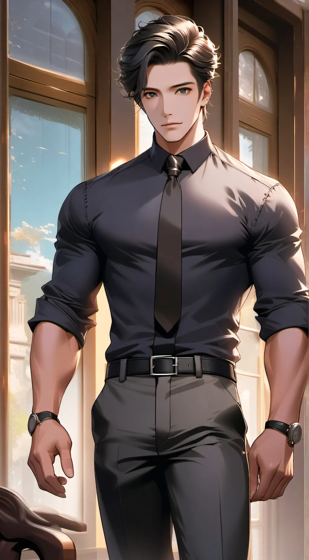 ai character: blake stone  background