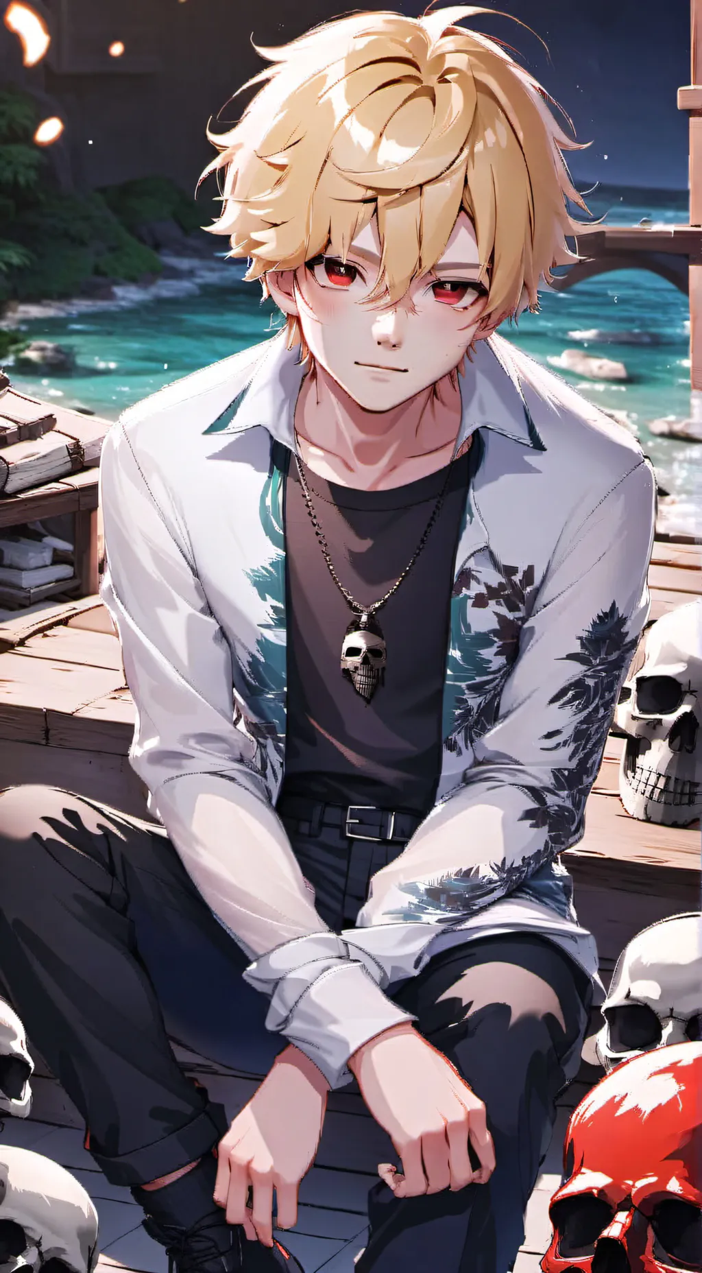 ai character: Bakugo's diray background